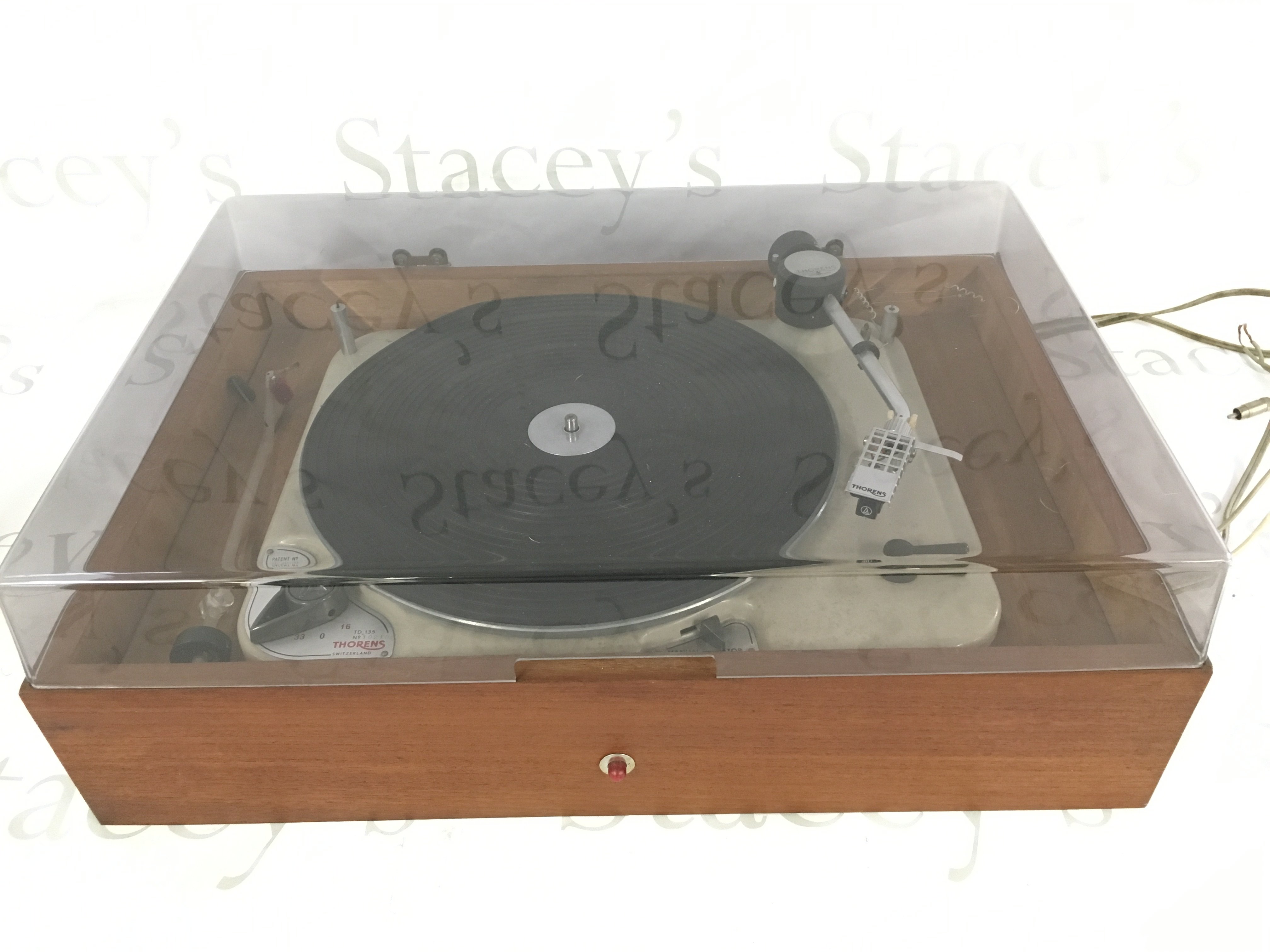 A Thorens TD 135 turntable.