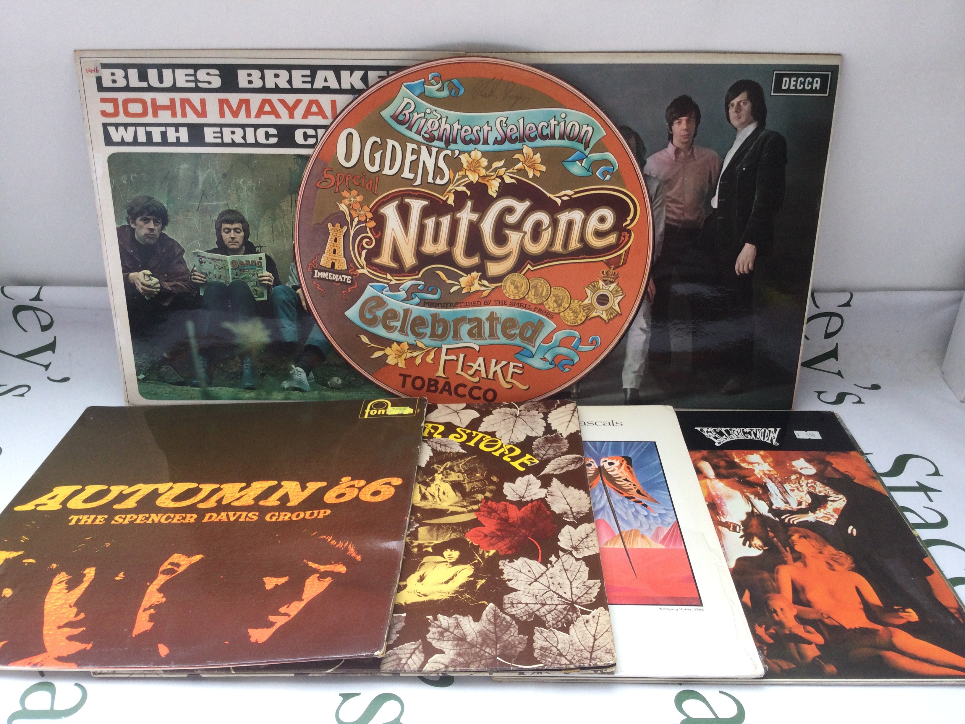Fifteen 1960s rock and pop LPs by various artists including The Small Faces, Them, The Spencer Davis Group and others.