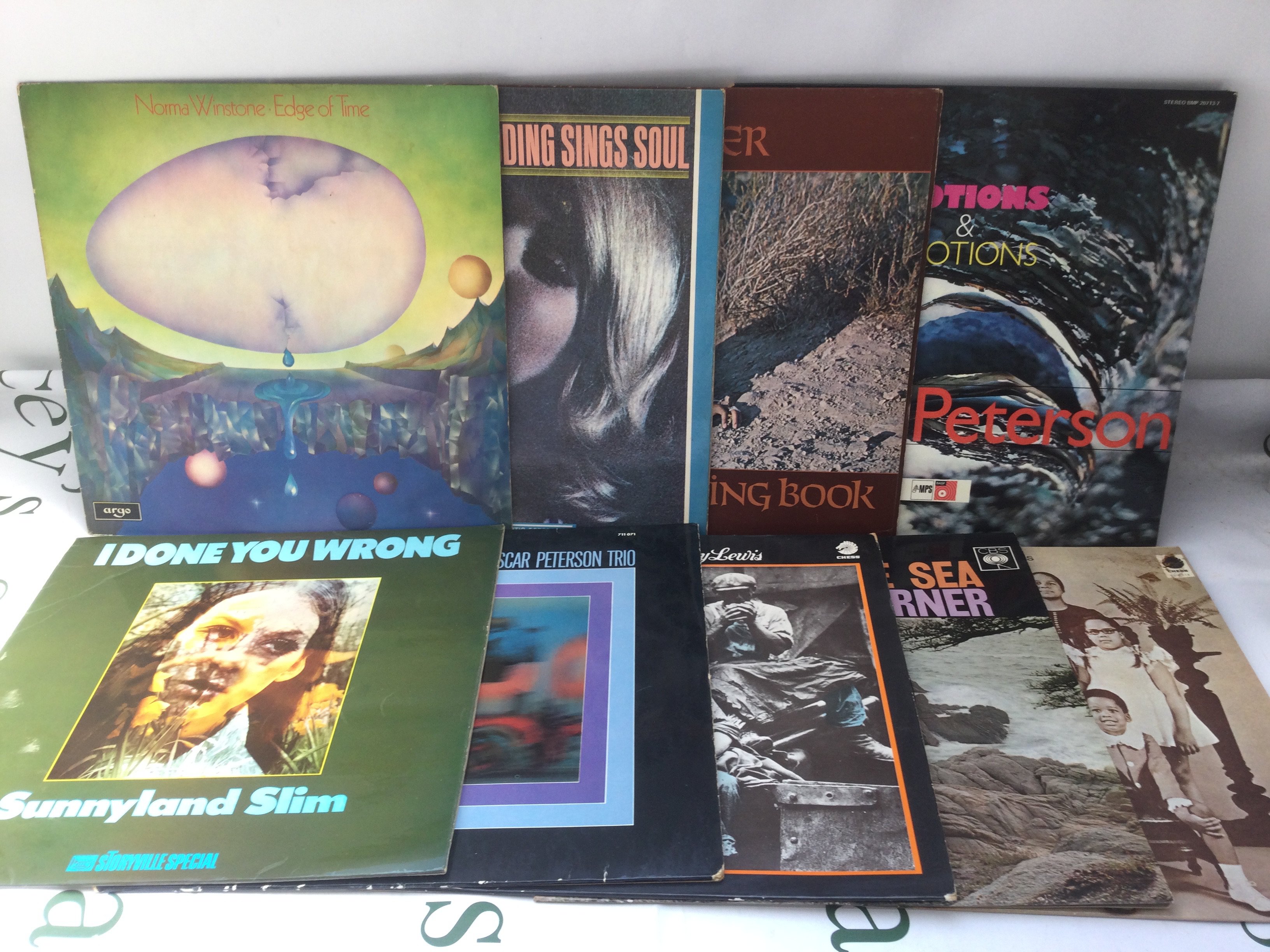 Eighteen jazz, blues and soul LPs by various artists including Ramsey Lewis, Lightnin' Hopkins, Otis Redding and others.