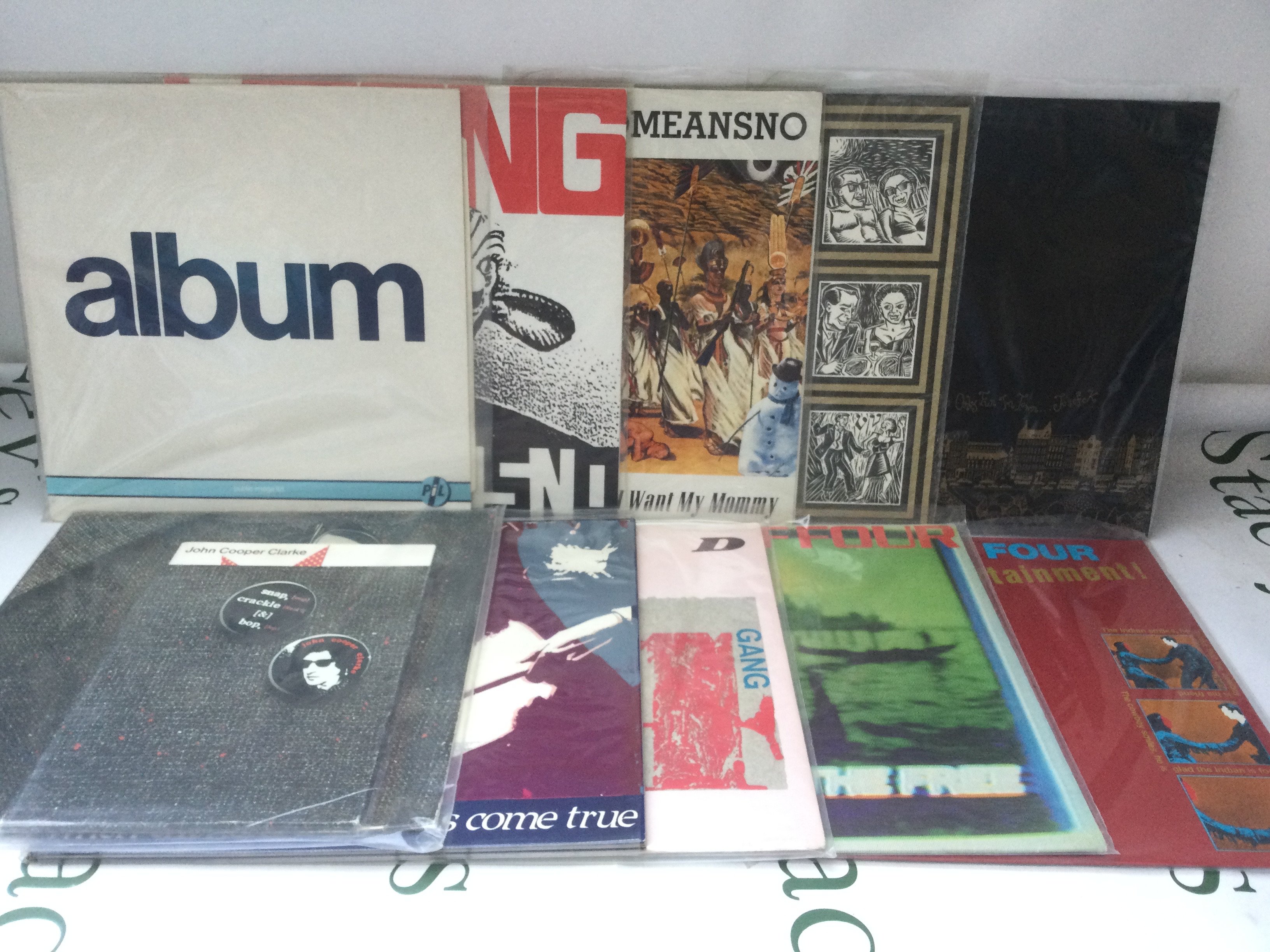 Ten punk and post punk LPs by various artists including PiL, Gang Of Four and others.