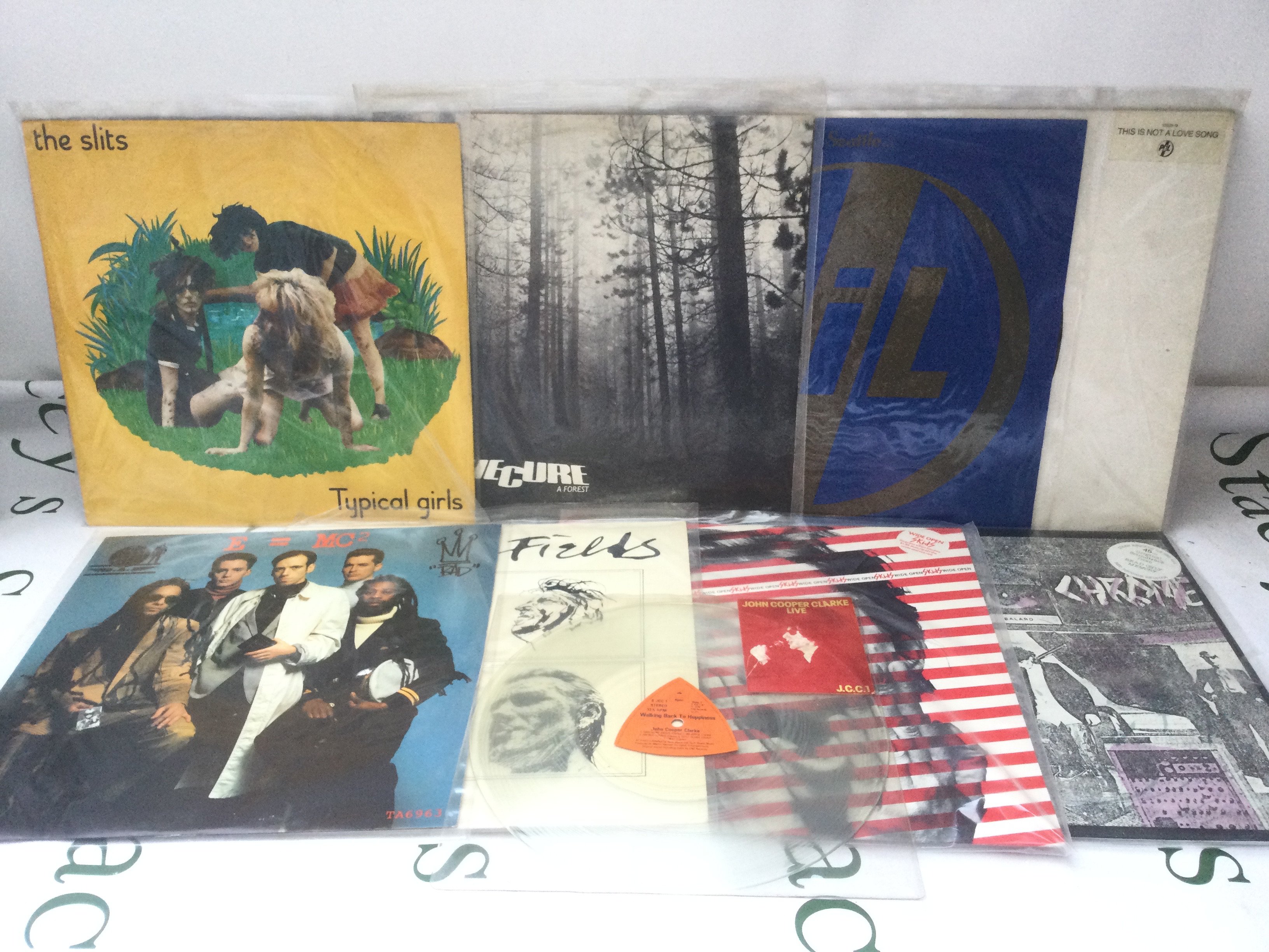 Eighteen punk and post punk 12" singles by various artists including The Slits, PiL, Wire and others..