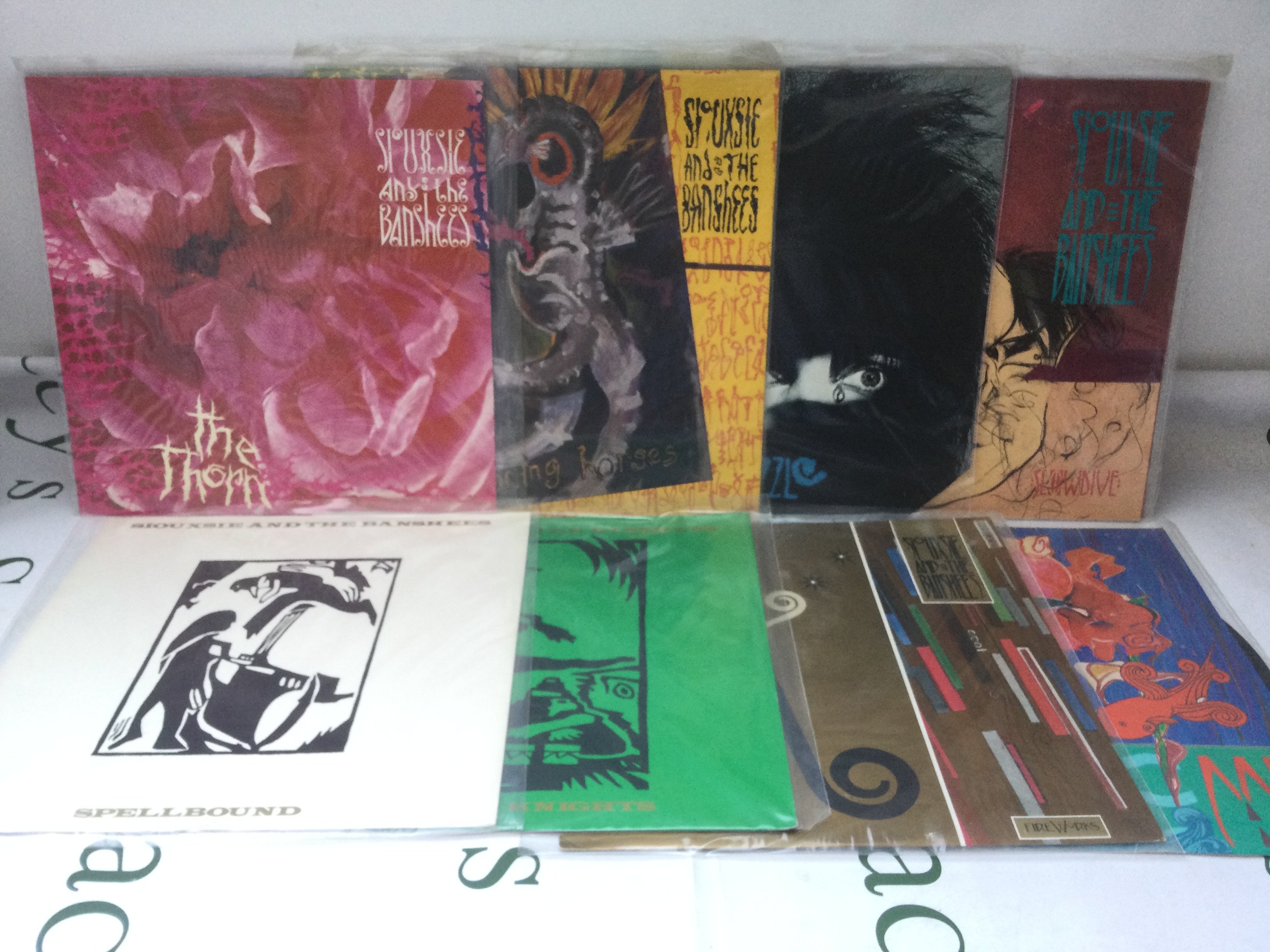 Seventeen Siouxsie & The Banshees 12" singles including a promo disc.