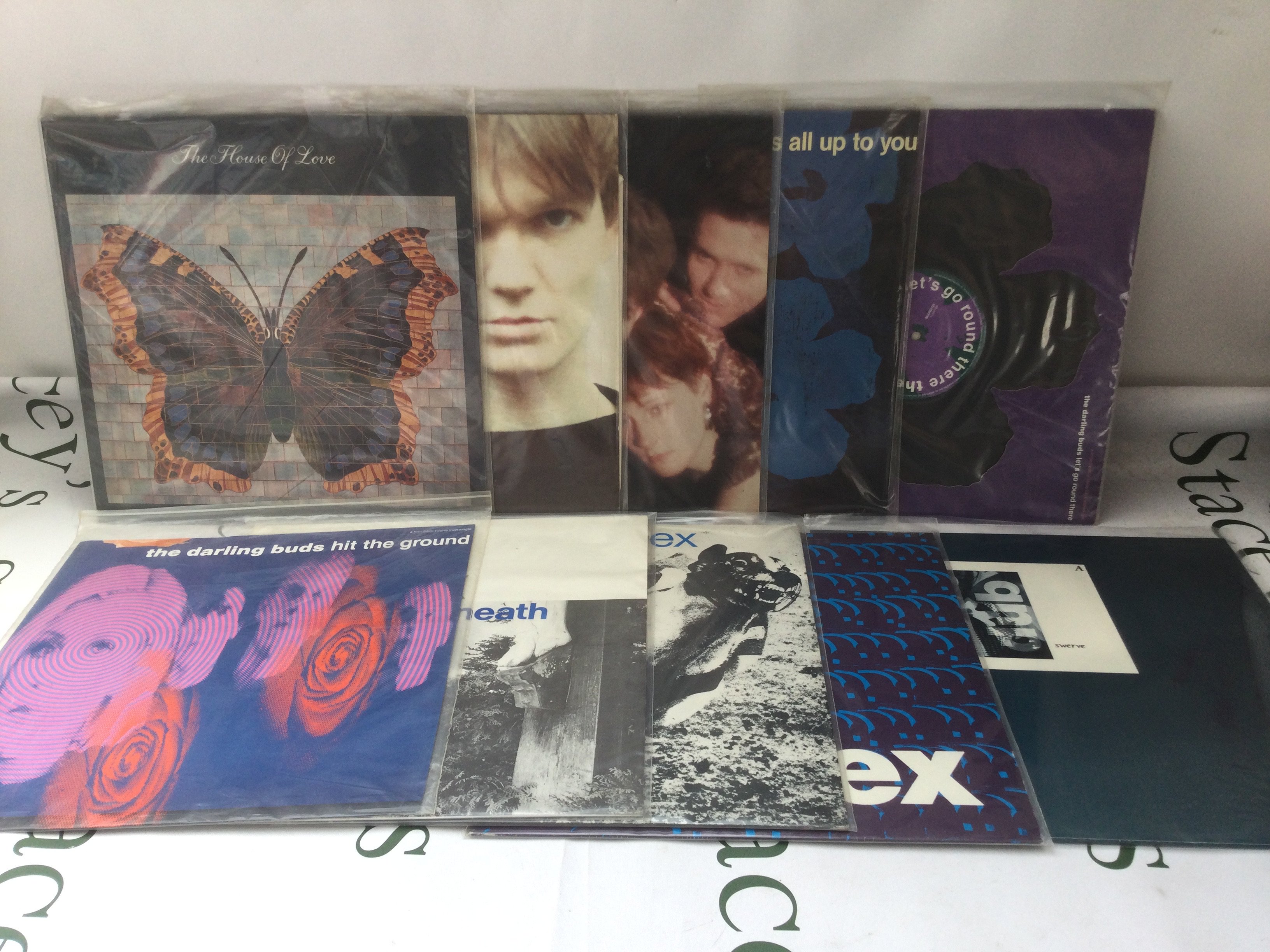 Twenty indie alternative LPs and 12" singles by various artists including The House Of Love, Darling Buds, Fire Engines and others.