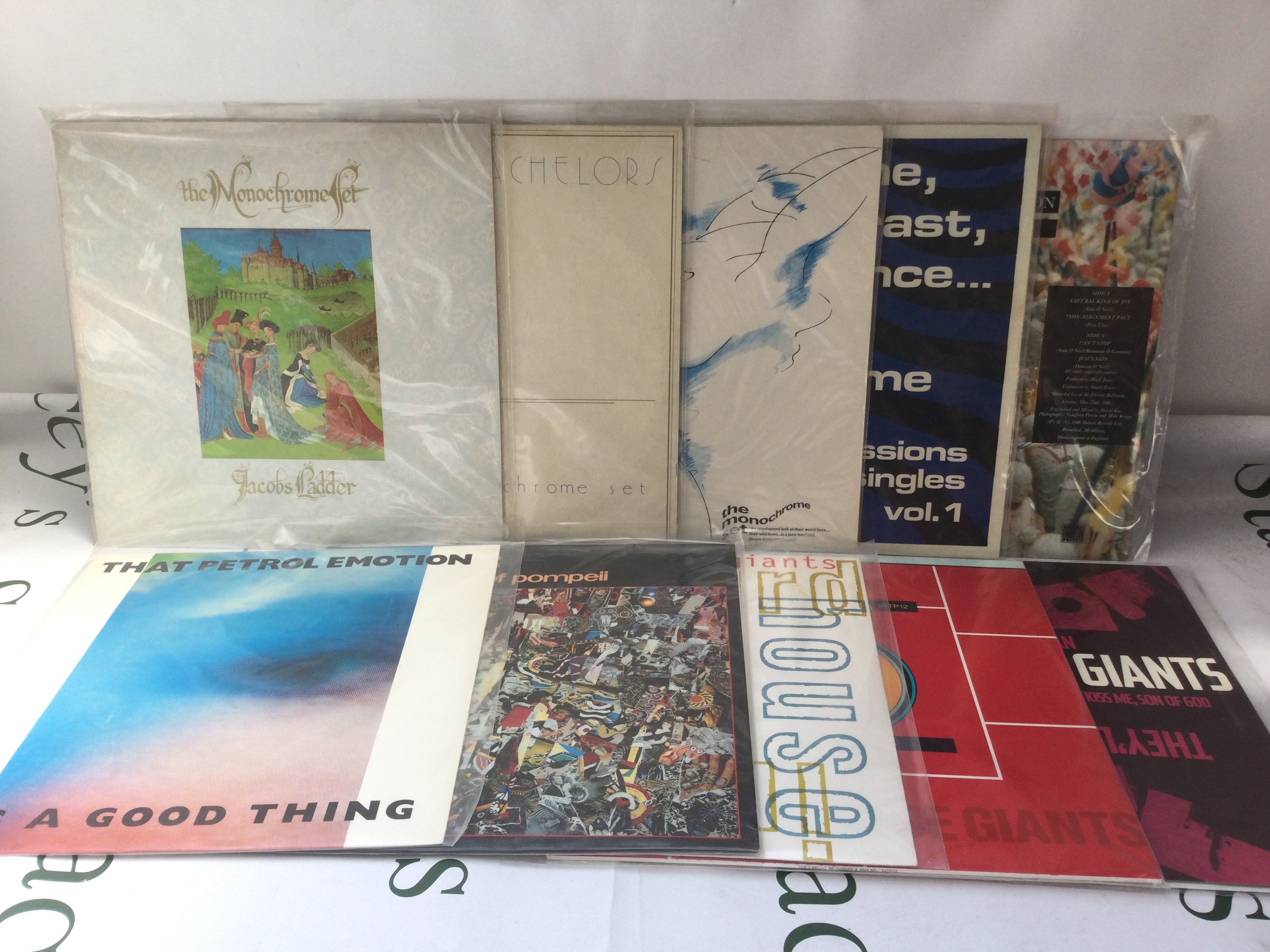 Twenty indie alternative LPs and 12" singles by various artists including The Monochrome Set, Kitchens Of Distinction, That Petrol Emotion and others.