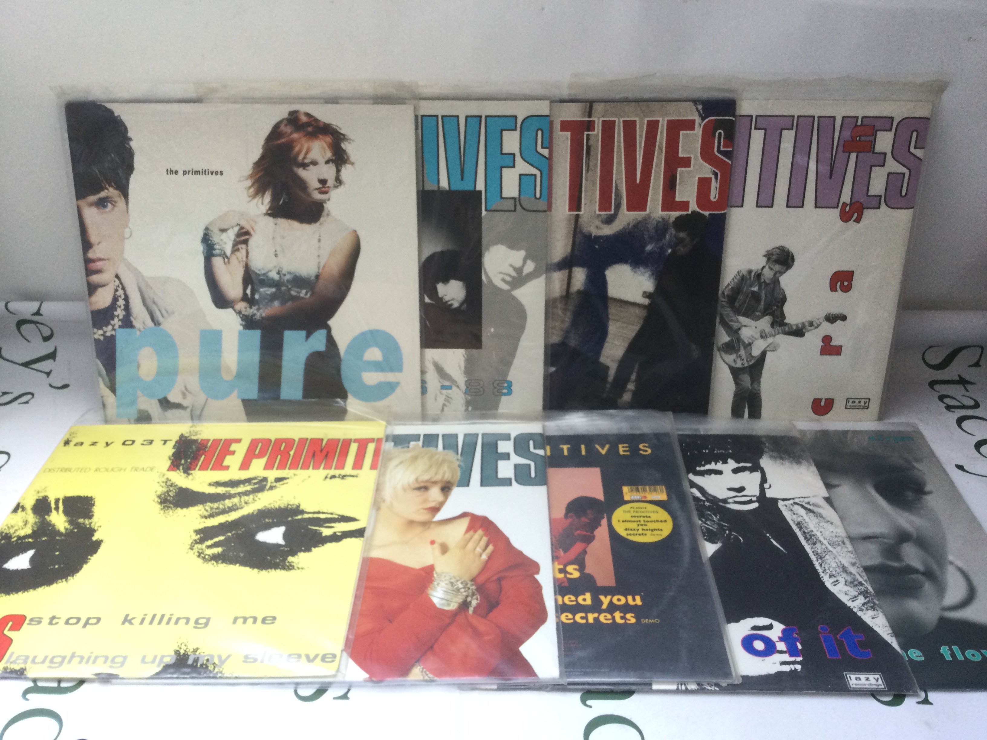 Three LPs and six 12" singles by The Primitives including coloured vinyl and a picture dsc.