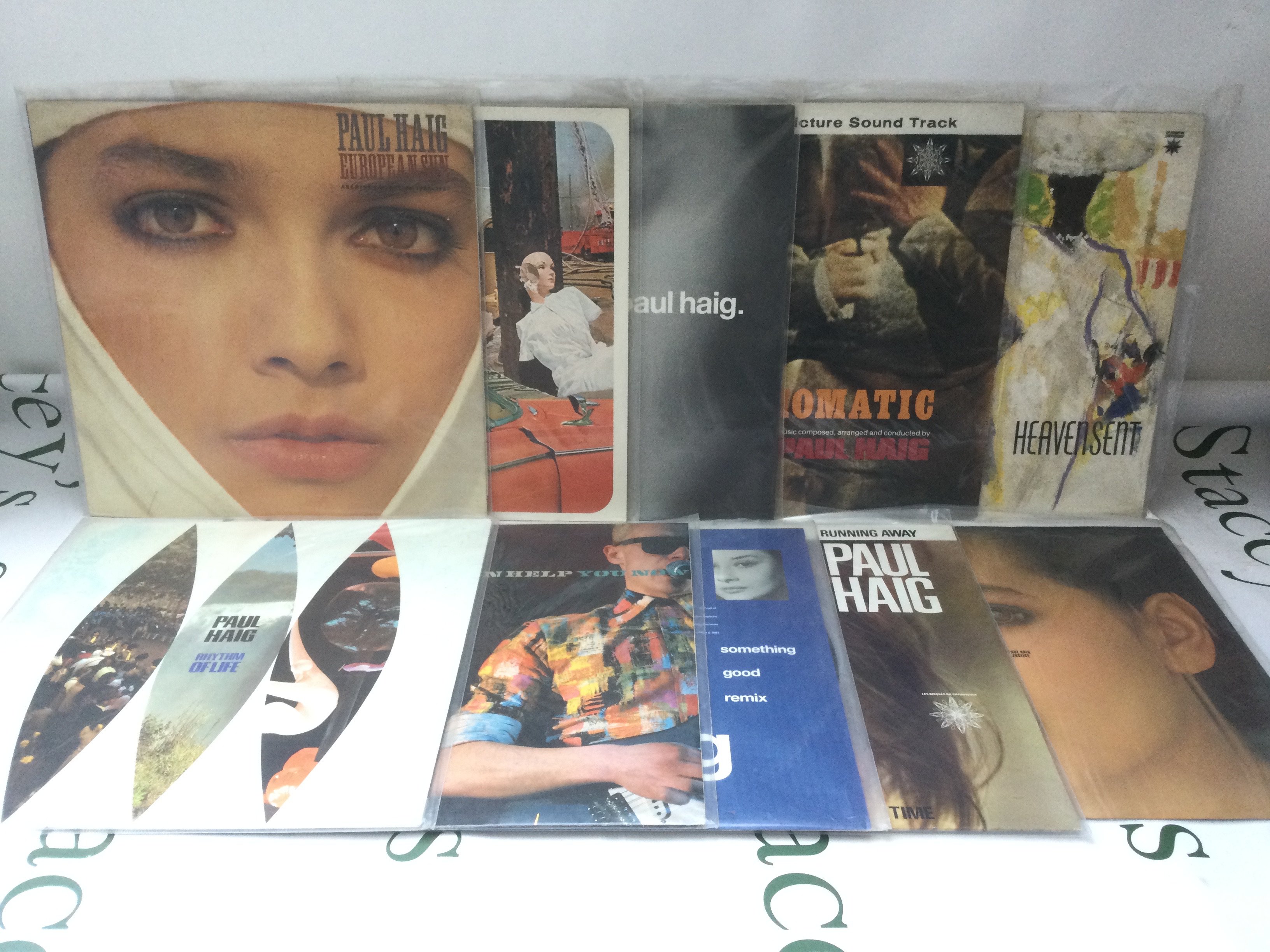 Twenty one Paul Haig LPs and 12" singles comprising European Sun, Chain and others.