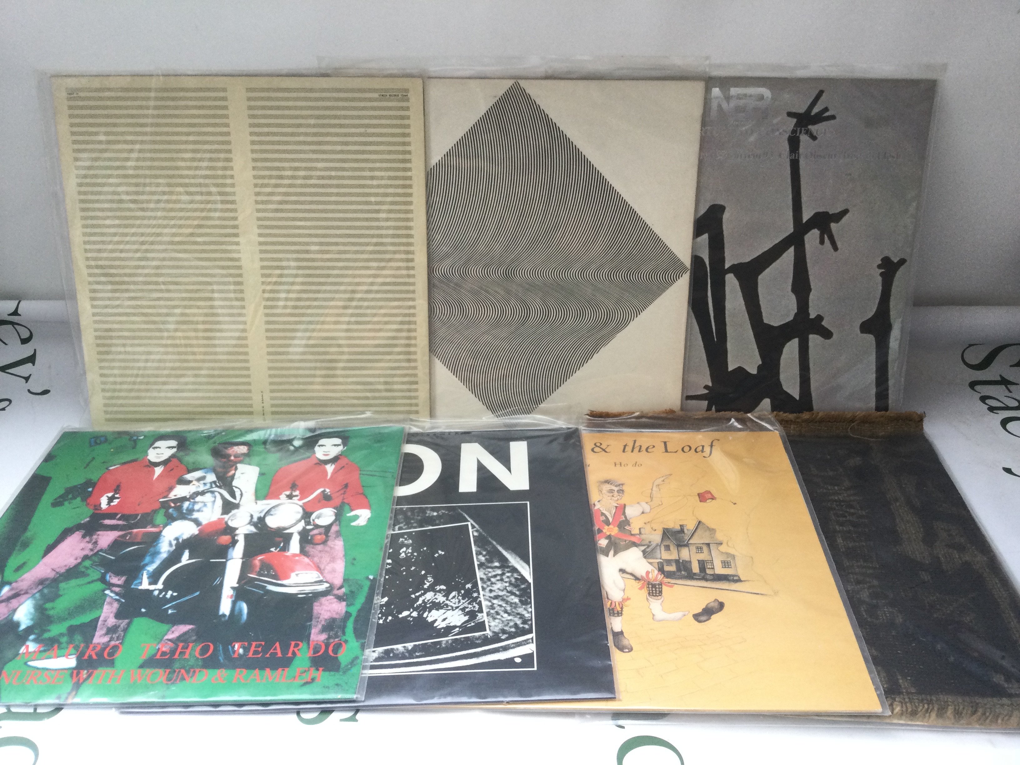 Fifteen electro and industrial LPs and 12" singles by various artists including Faust, Renaldo & The Loaf and others.