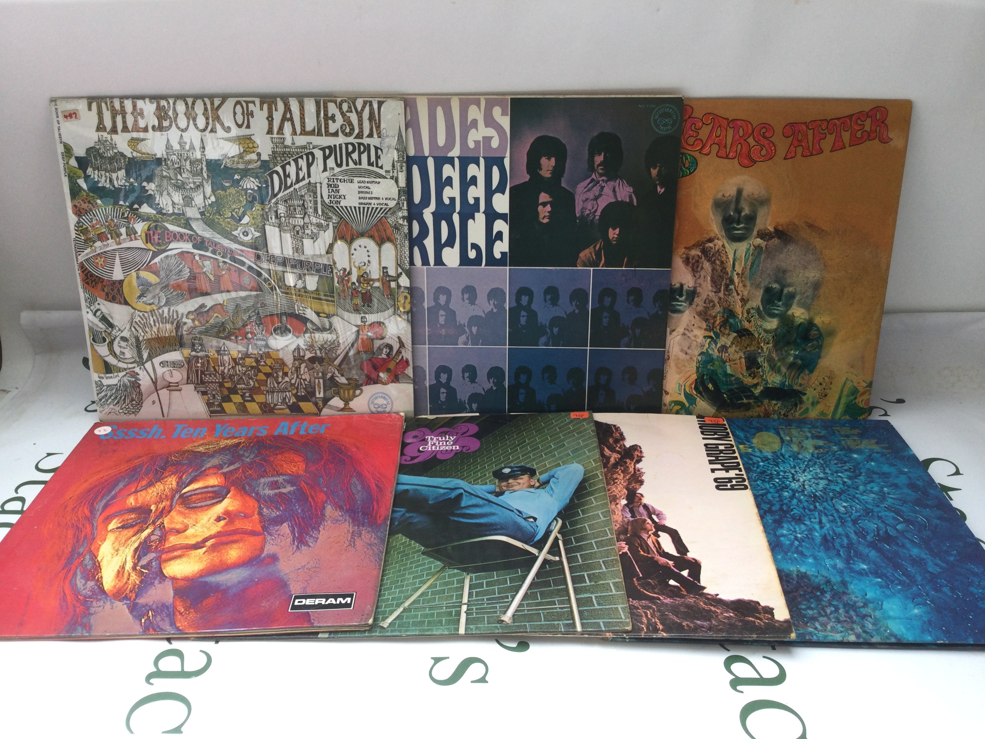 Seven 1960s rock LPs by Deep Purple, Love, Ten Years After and Moby Grape including US pressings.