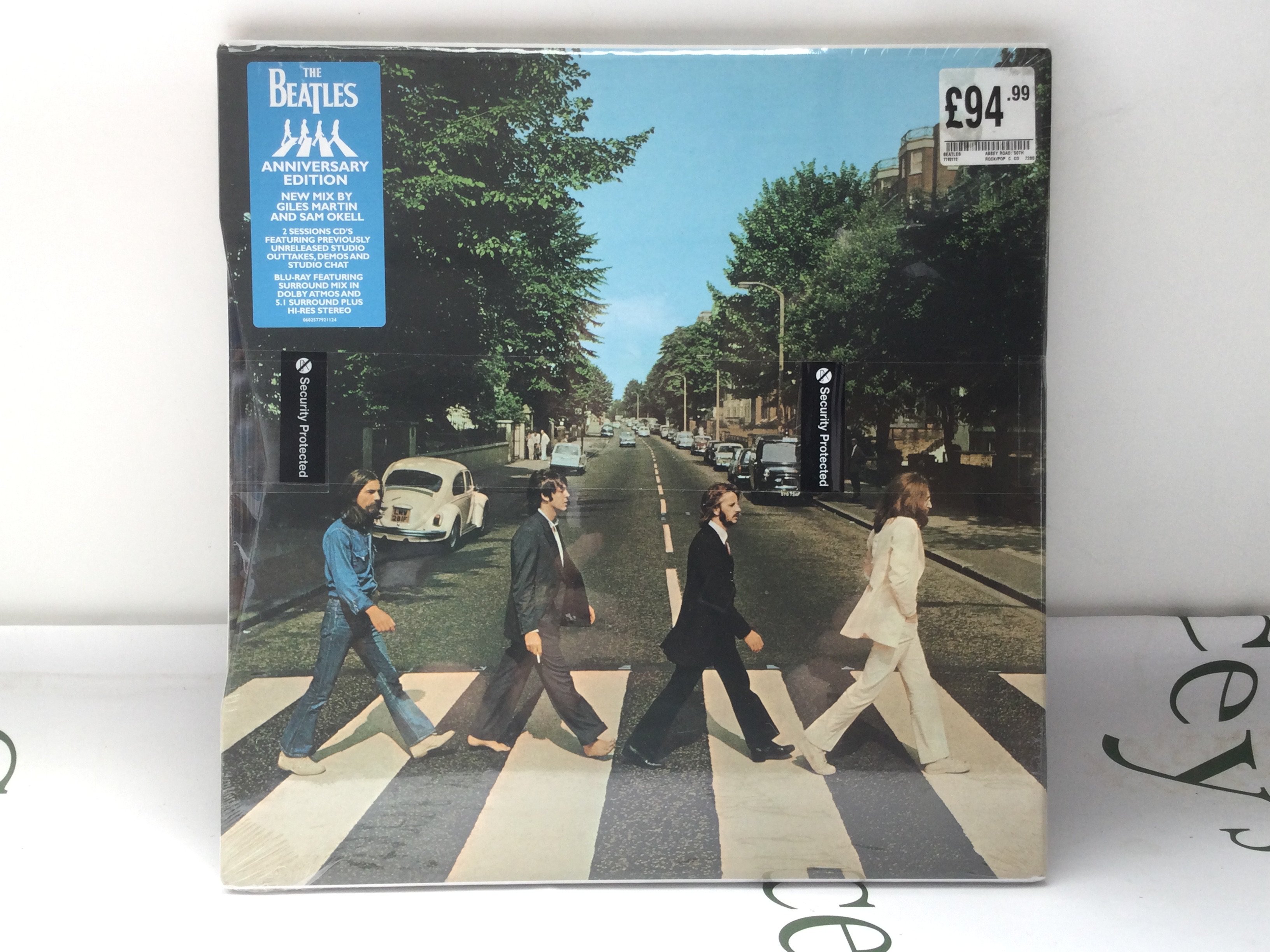 A sealed 50th anniversary Abbey Road multi CD and BluRay box set.