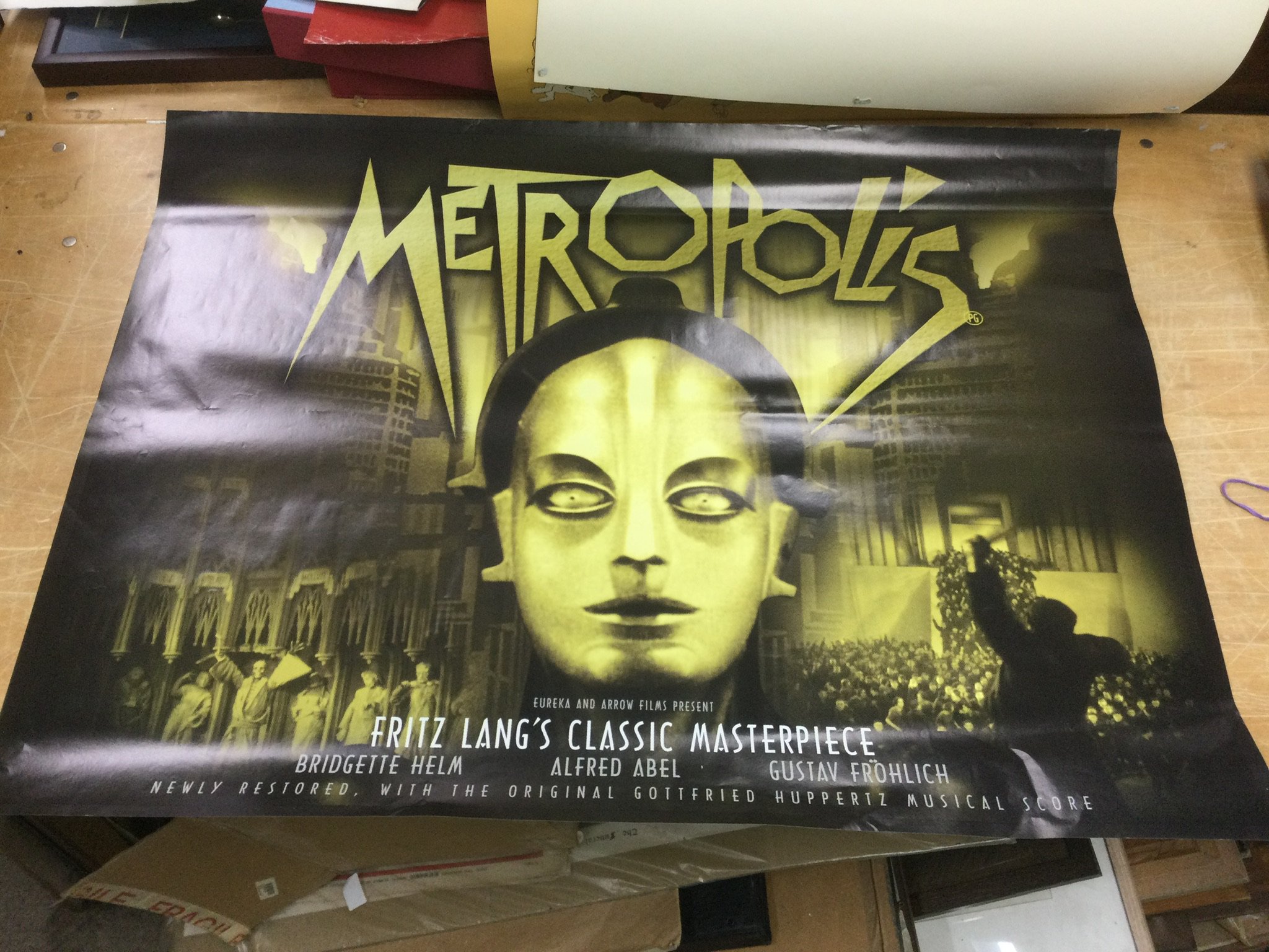 Twenty various film posters including reprints of Metropolis, Robin Hood, Citizen Kane and others.