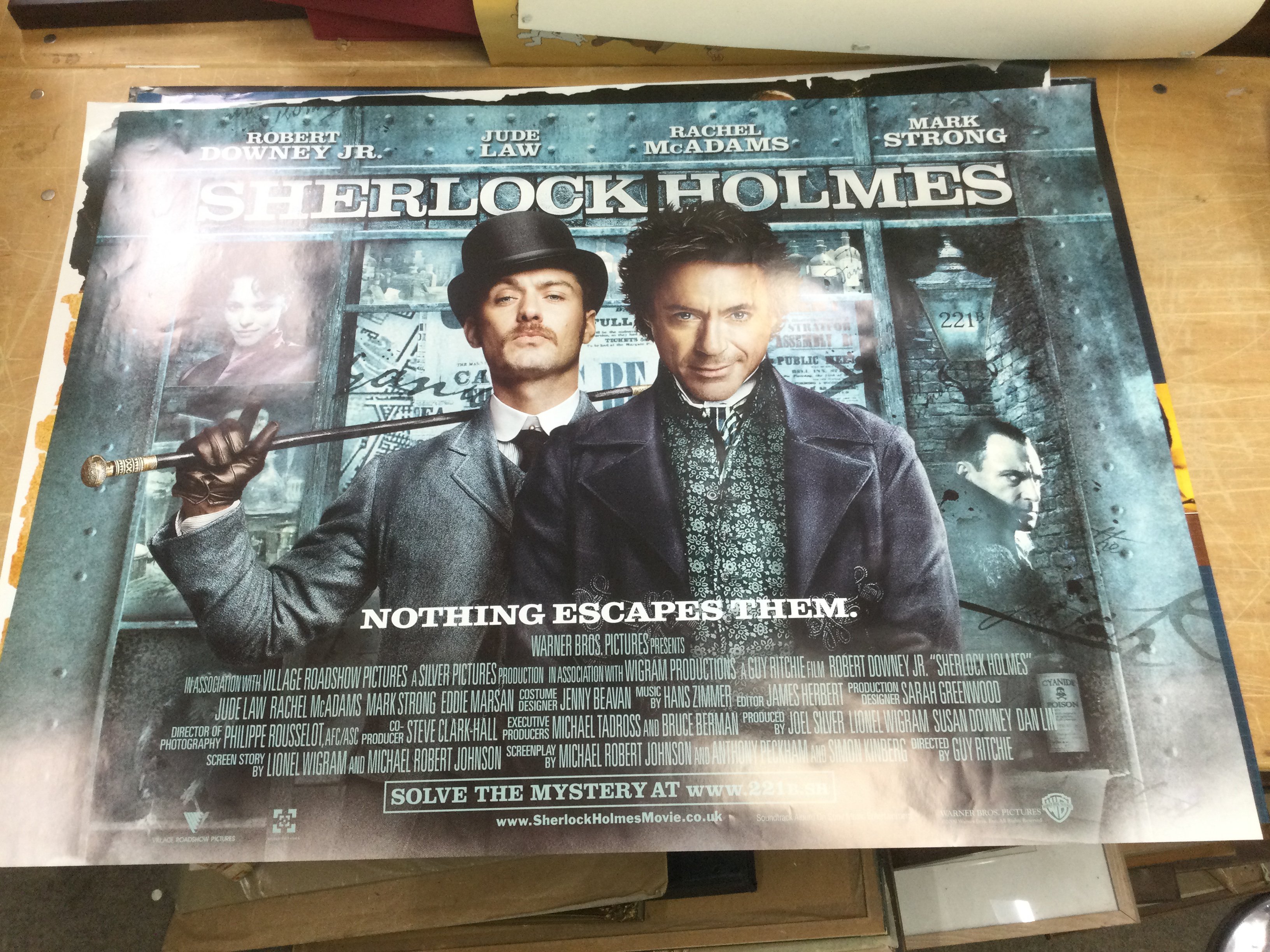 Twenty two film posters comprising eight Matrix film posters, Sleepy Hollow, Sin City, Bourne Identity and others.