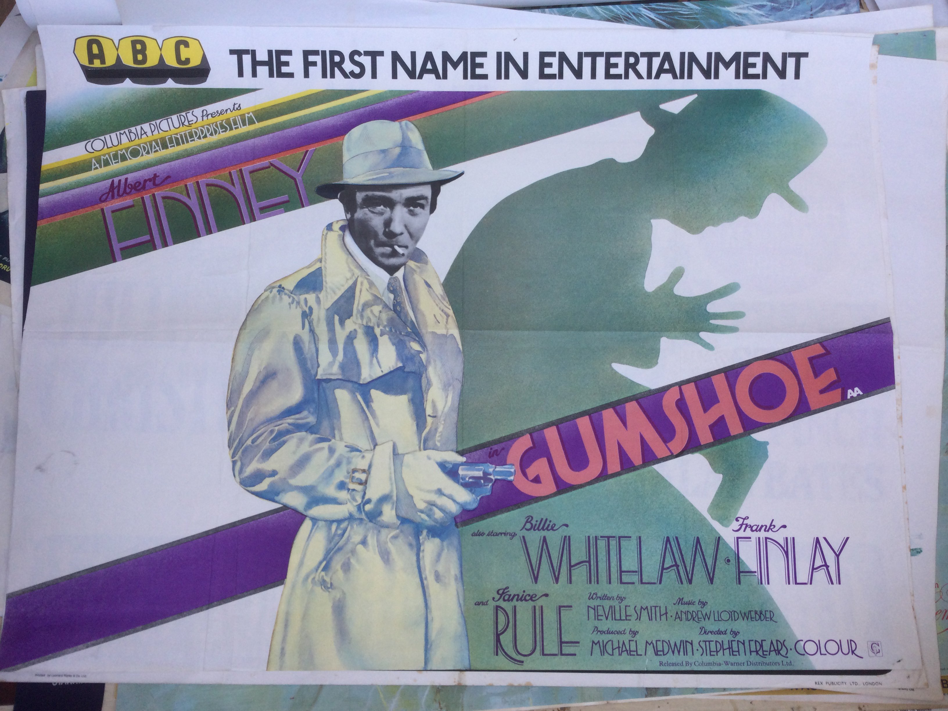 Four UK quad film posters comprising Gumshoe, Far From The Madding Crowd, Bunny Lake Is Missing and Account Rendered. All folded.