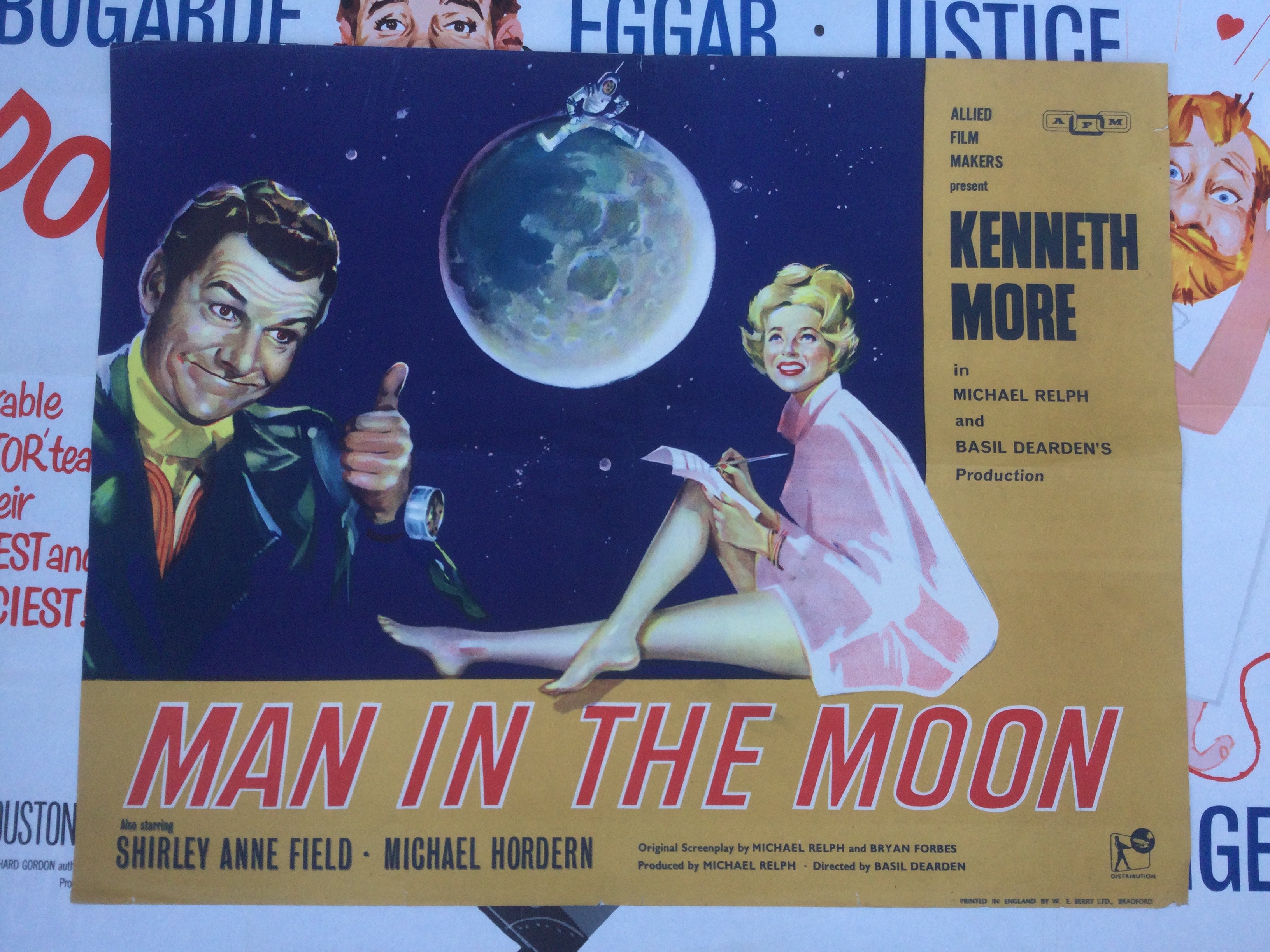 A collection of original and reproduction comedy film posters comprising Doctor In Distress, The Nutty Professor (1963), Kind Hearts & Coronets (reprint) and others.