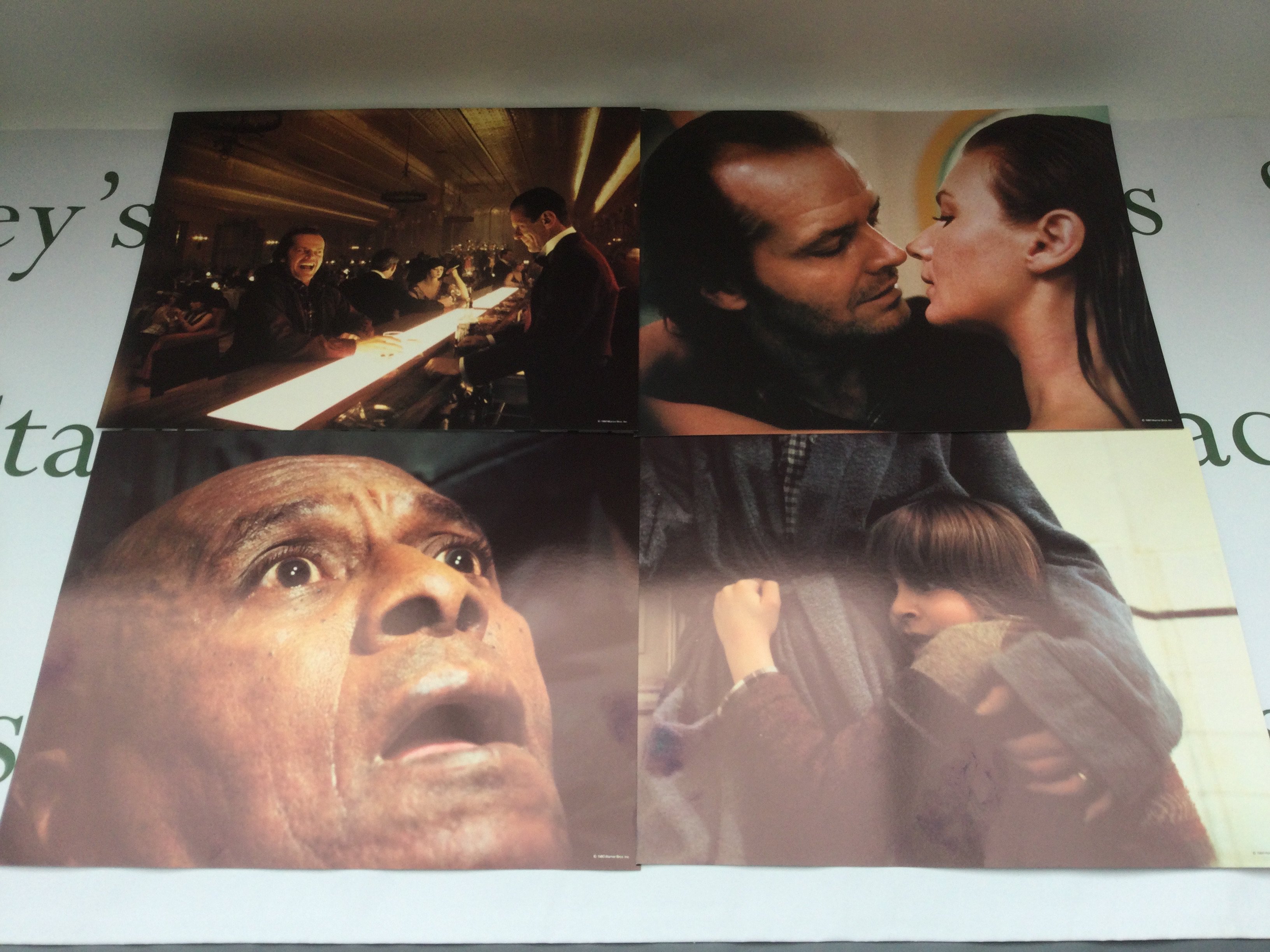 A collection of film stills from The Shining.