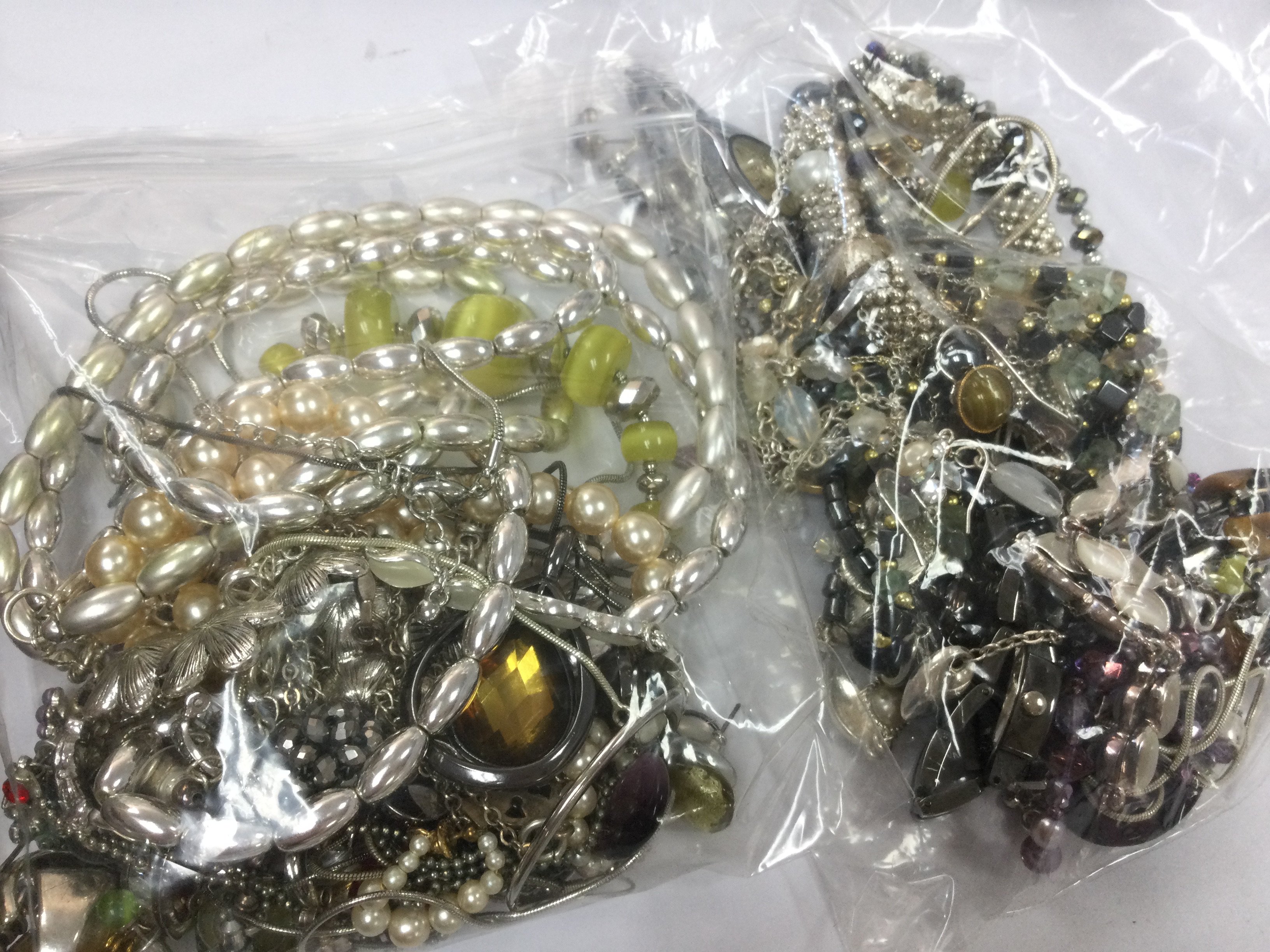 Collection mixed costume jewellery including necklaces, earrings. Postage category A