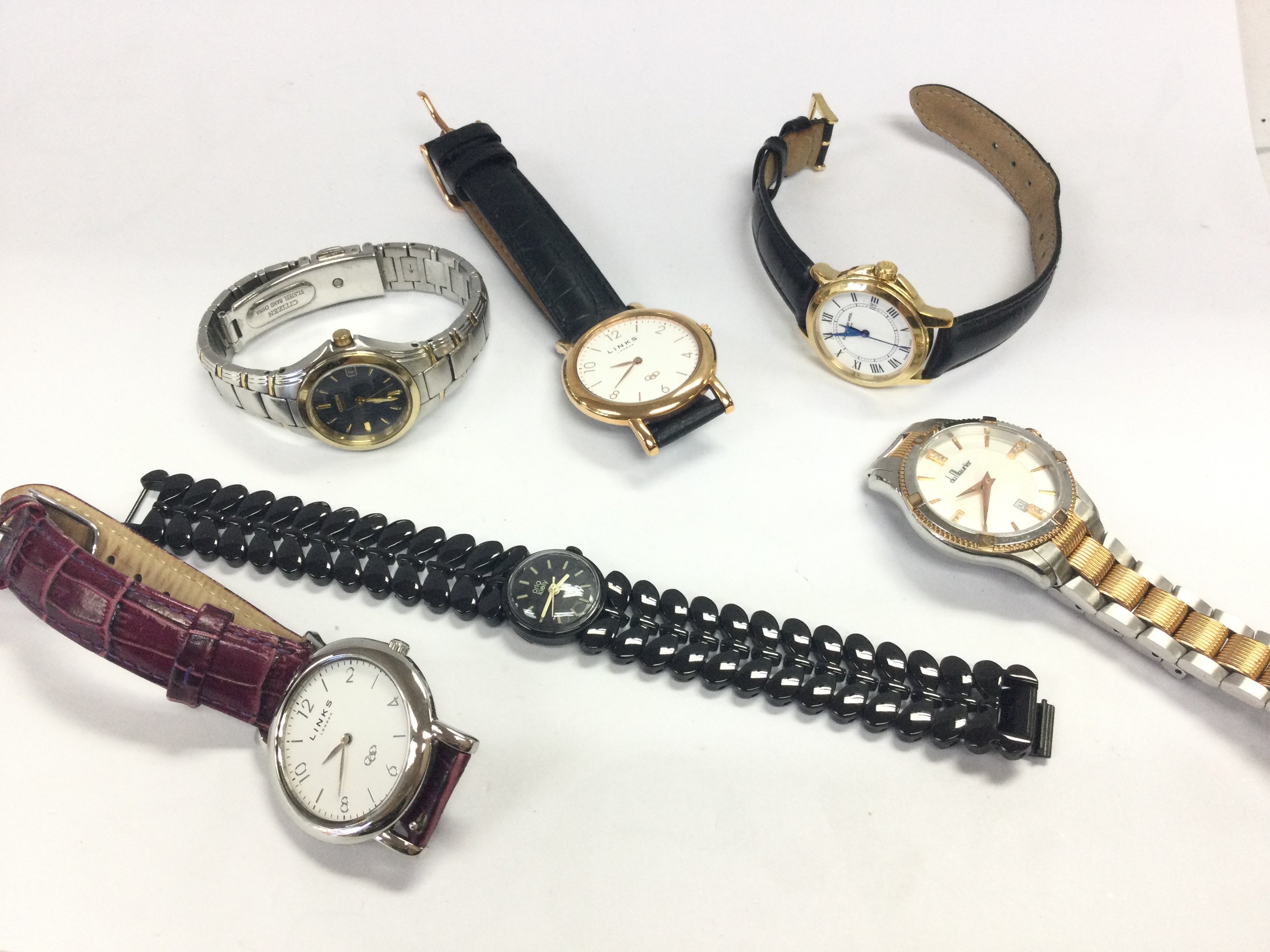 A collection of watches including Links, Raymond Weil etc. postage category A