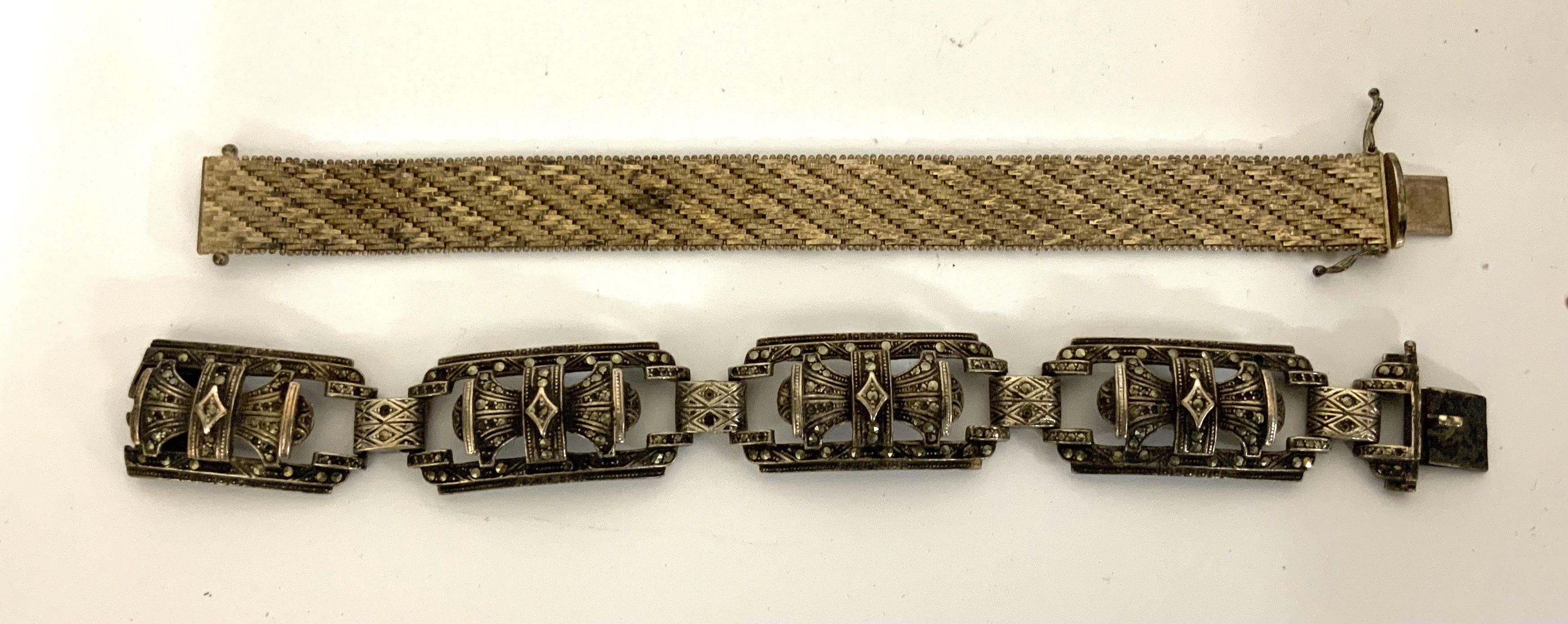 2 Sterling silver bracelets etc. (A)