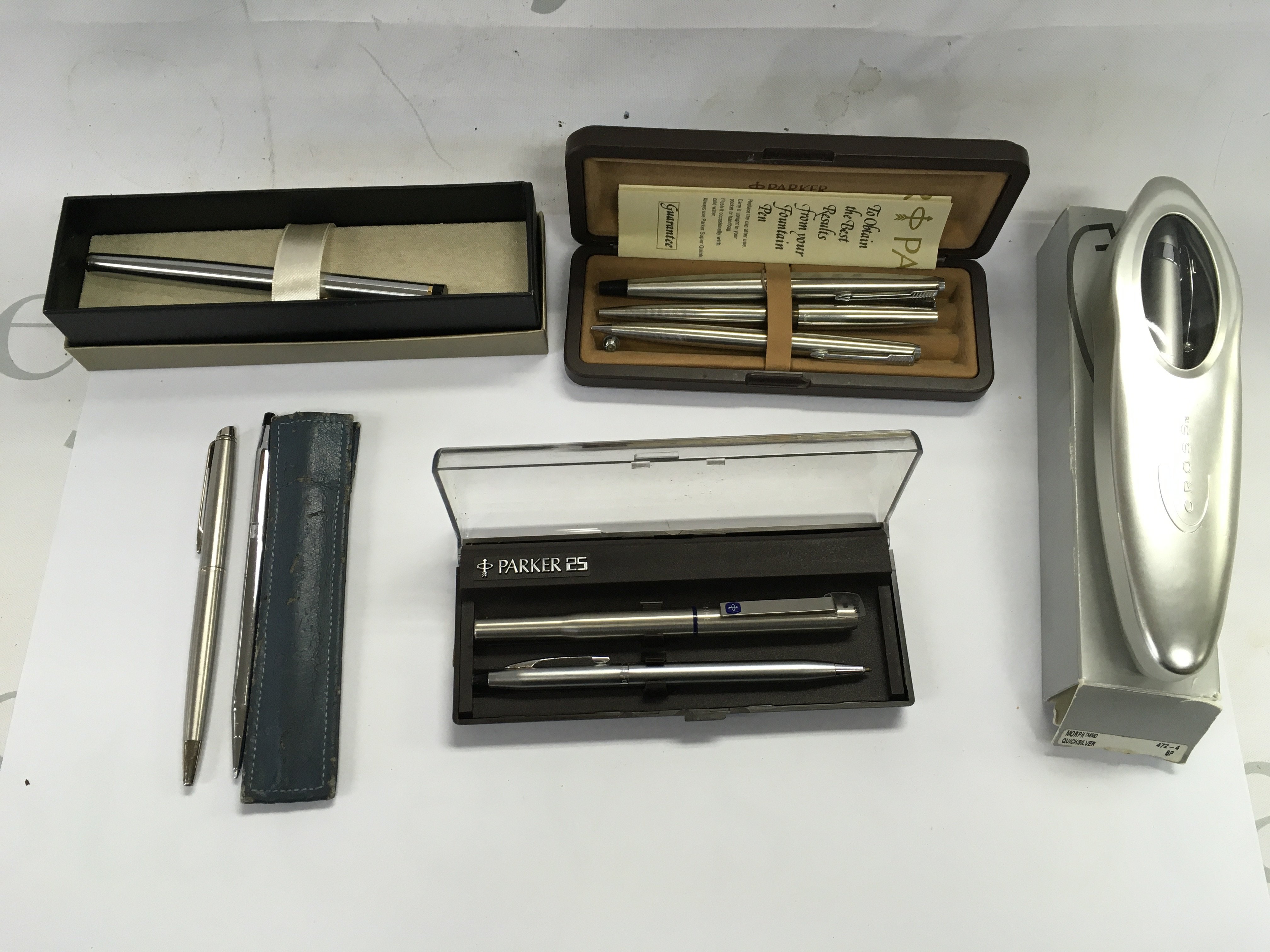 A collection of pens including Parker Cross etc Postage B
