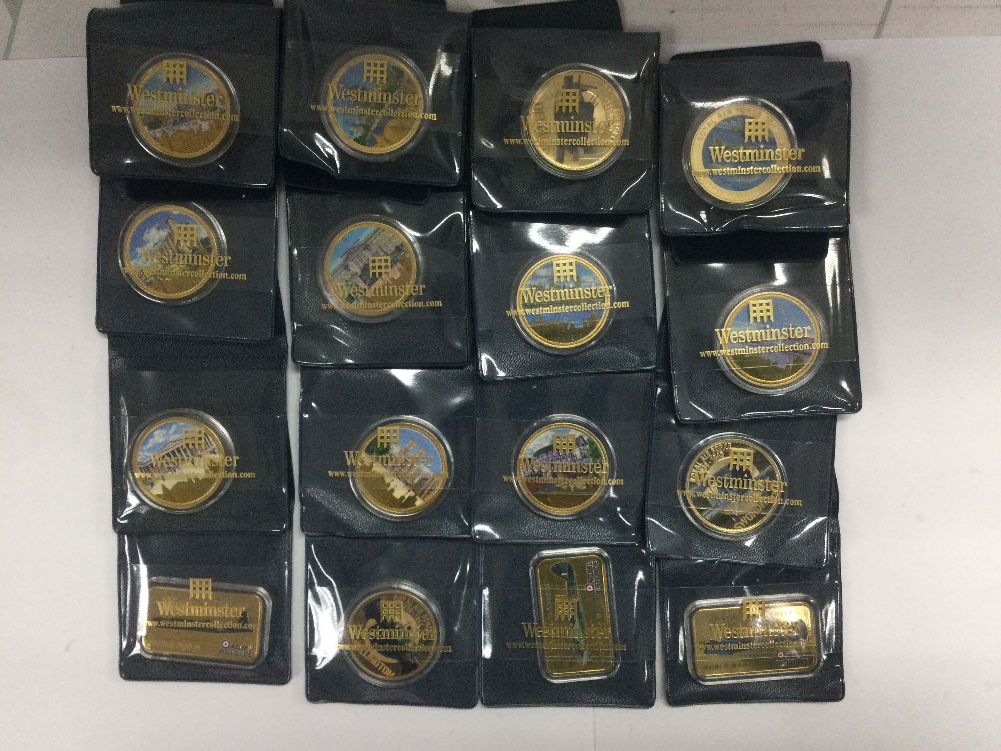 A collection of Westminster proof coins, various coin packs etc. Shipping category B.