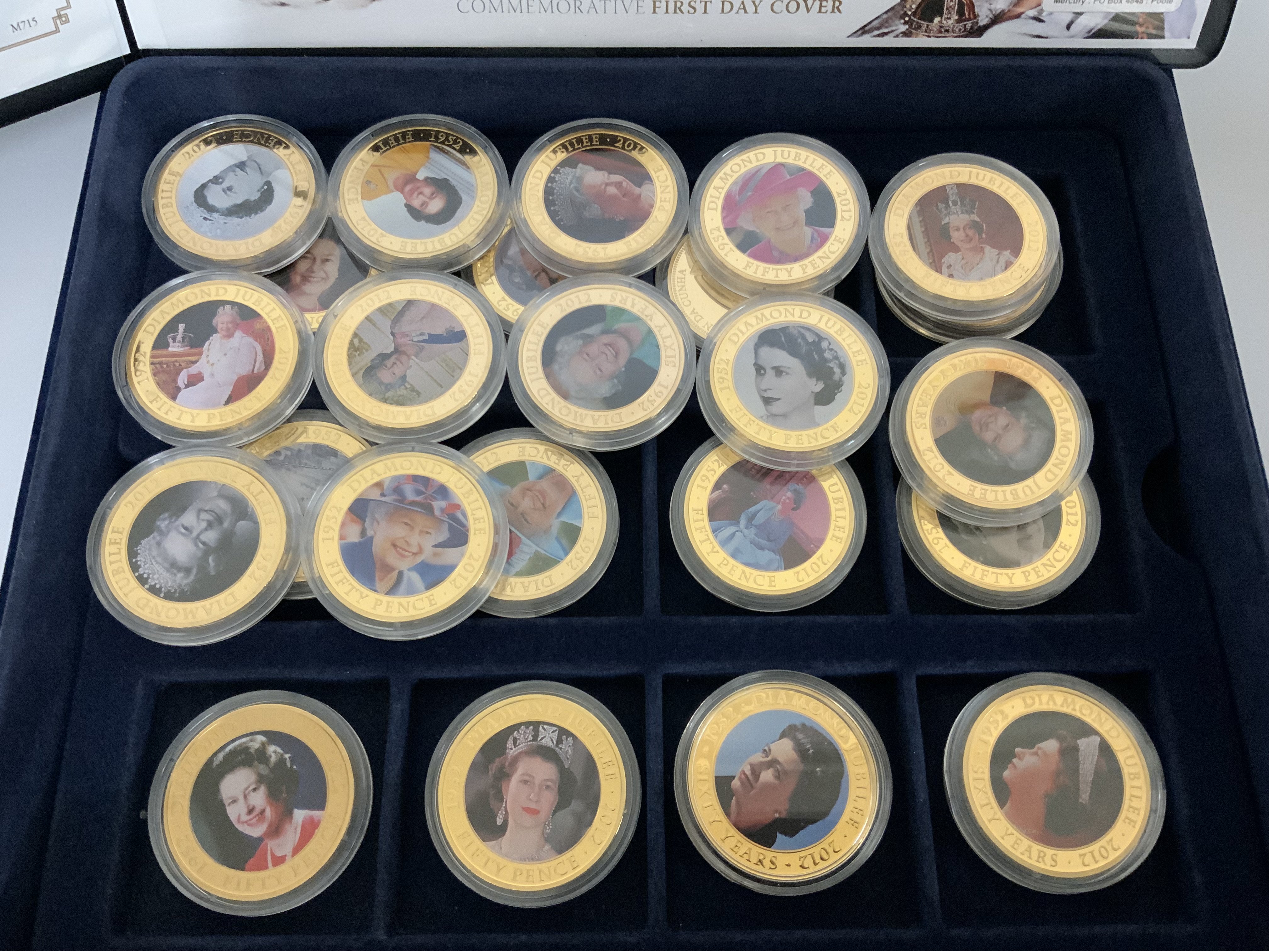 A large collection of commemorative coinage including numismatic and philatelic covers.