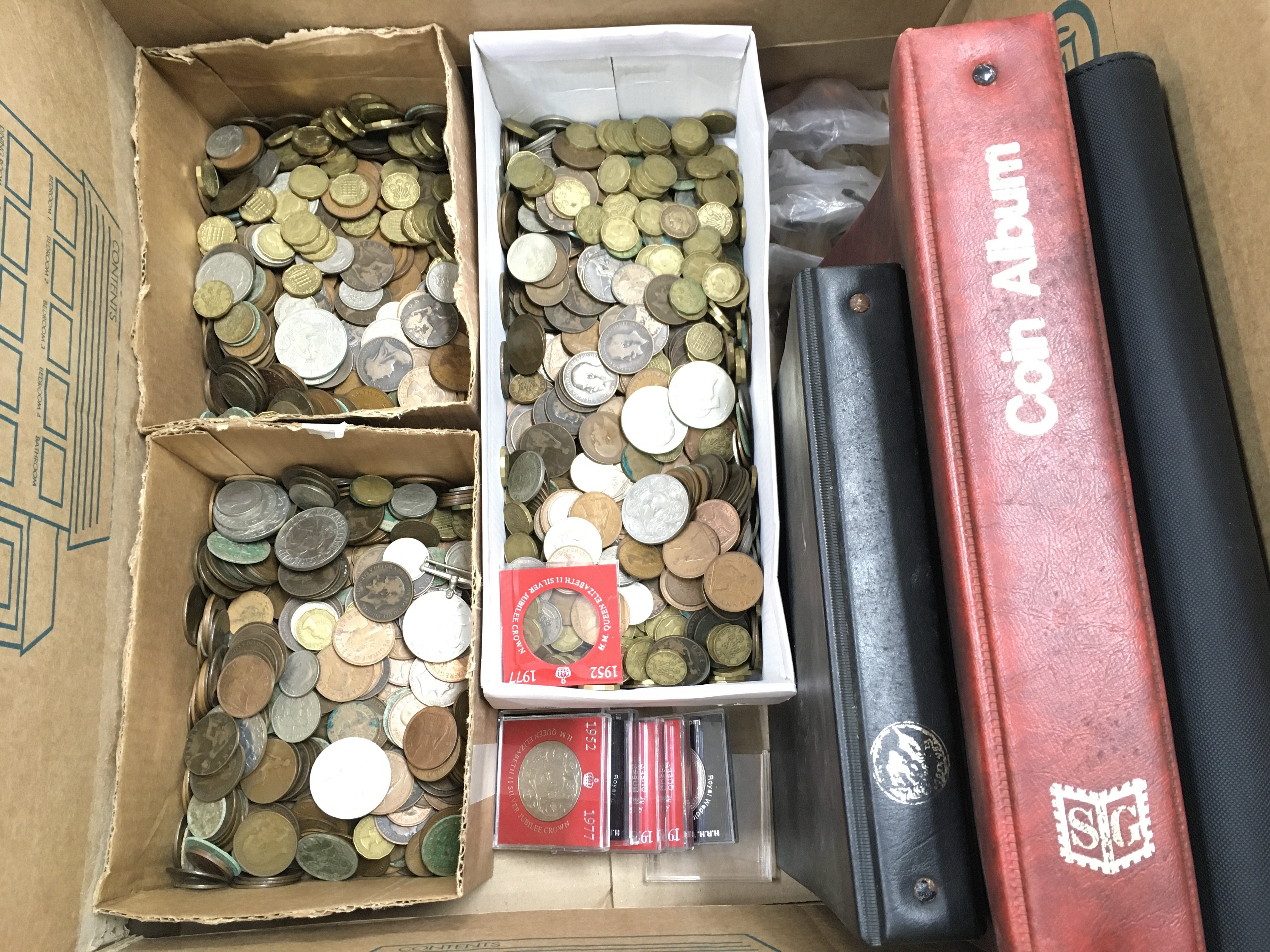 A Large Collection Of Predominantly British Pre Decimal Coinage- Approximately 15KG.