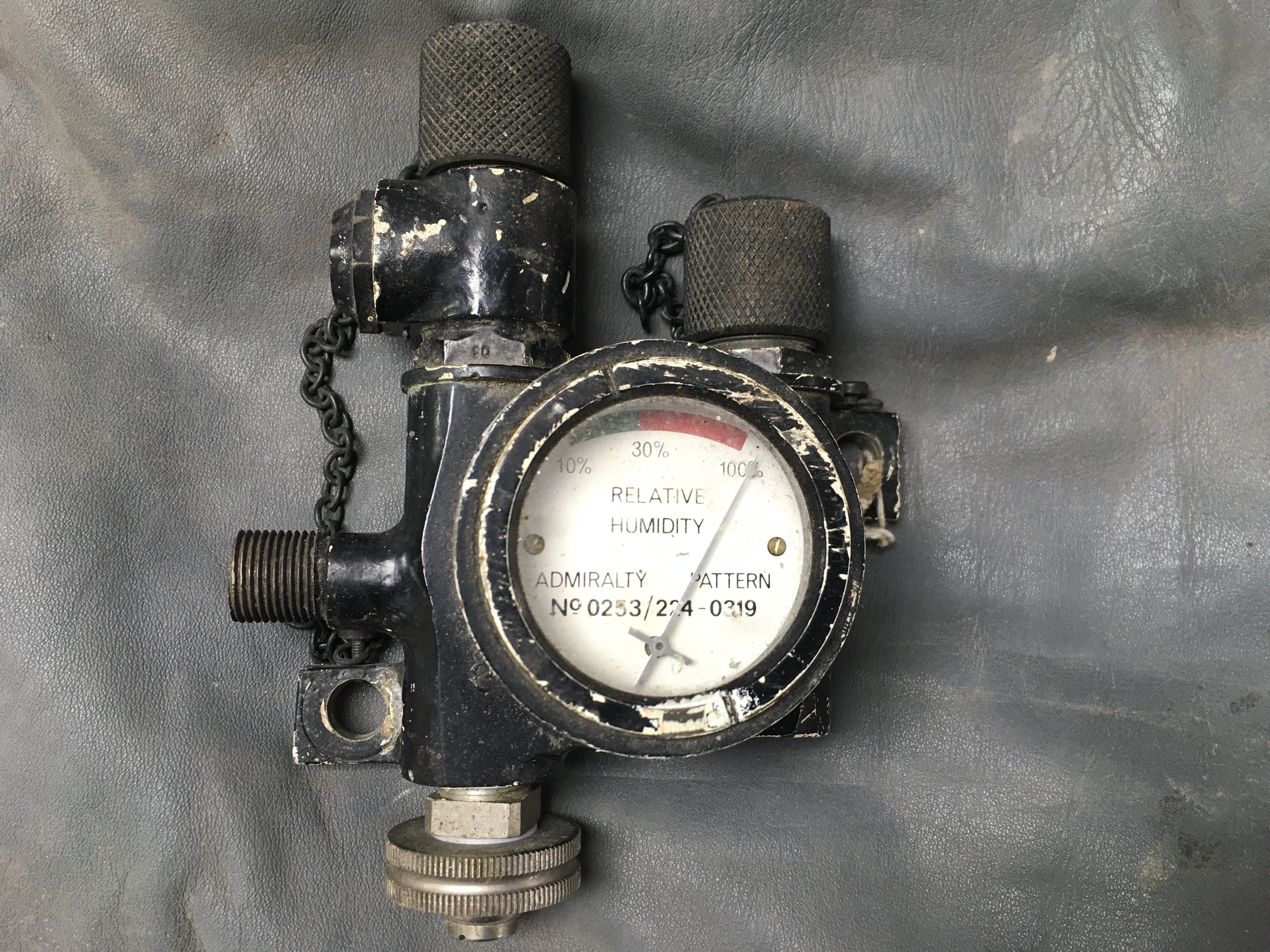 A Pair Of Russian Submariners Trousers (1980s) and a Relative Humidity Gauge. Possibly From A British Submarine.(2).