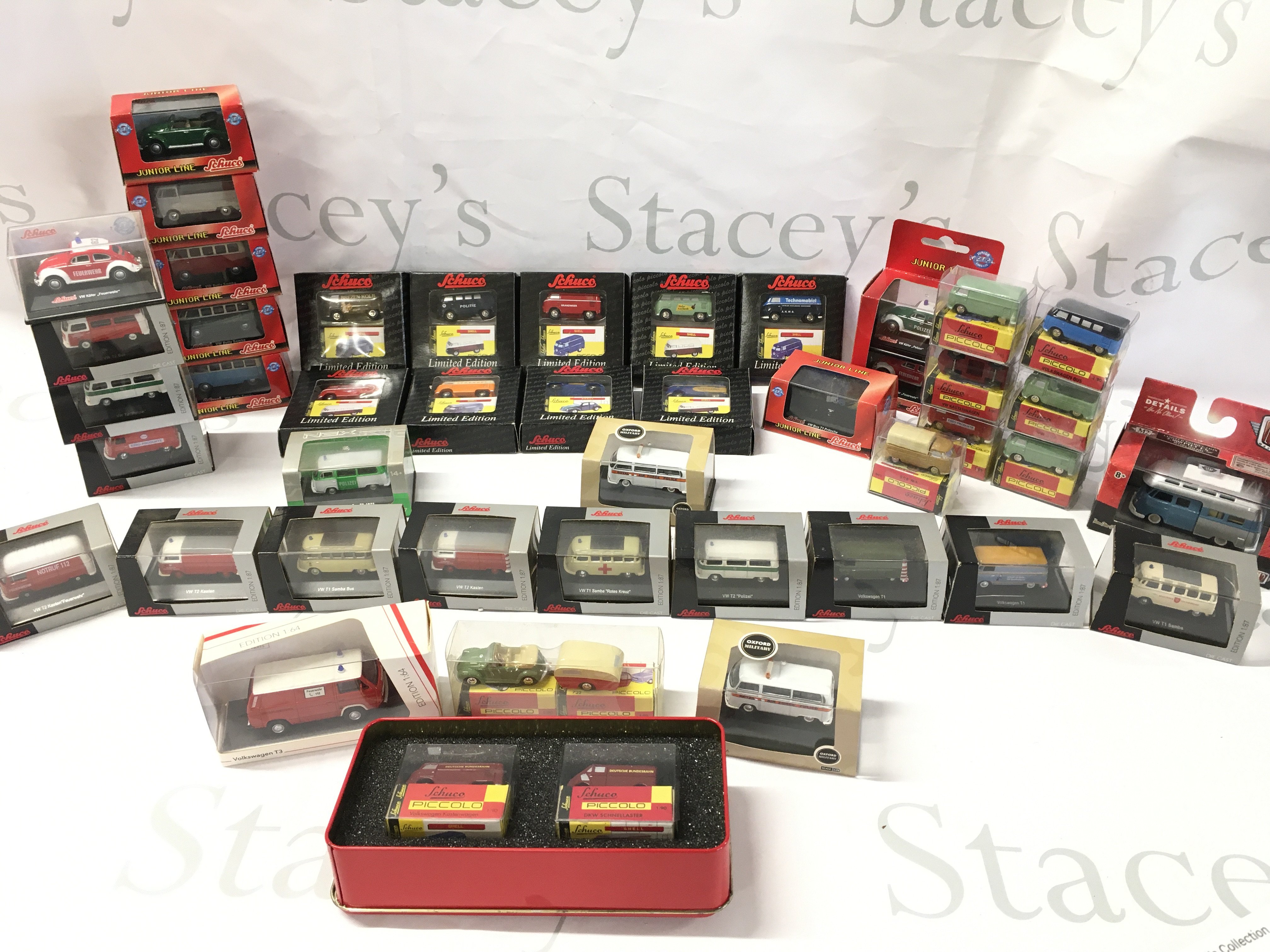 A Collection of Boxed Schuco Volkswagen Miniatures 1/87 Scale.