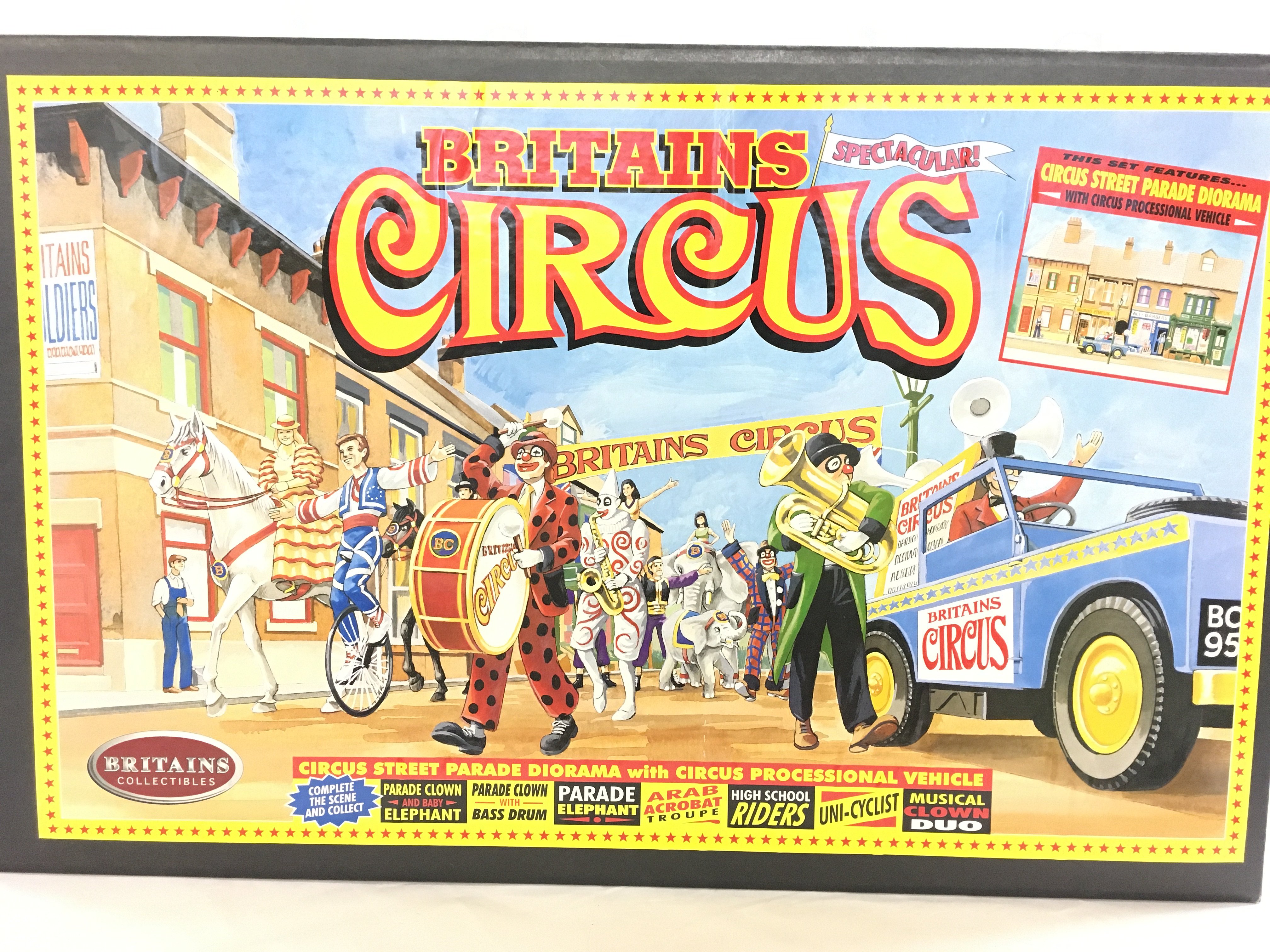 A Boxed Britains Circus Street Parade Diorama With Circus Processional Vehicle. #08673.