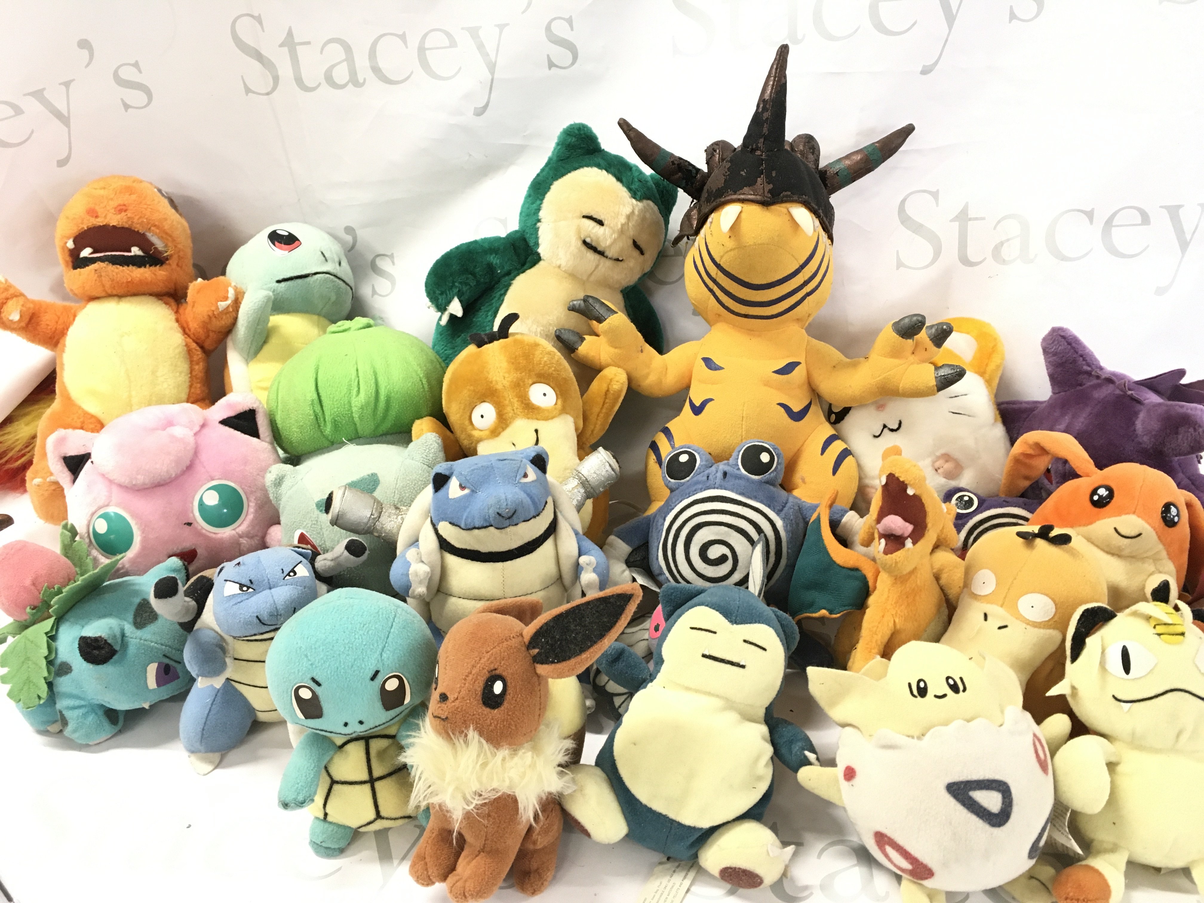 A Box Containing A Collection Of Pokemon Soft Toys. No Reserve.