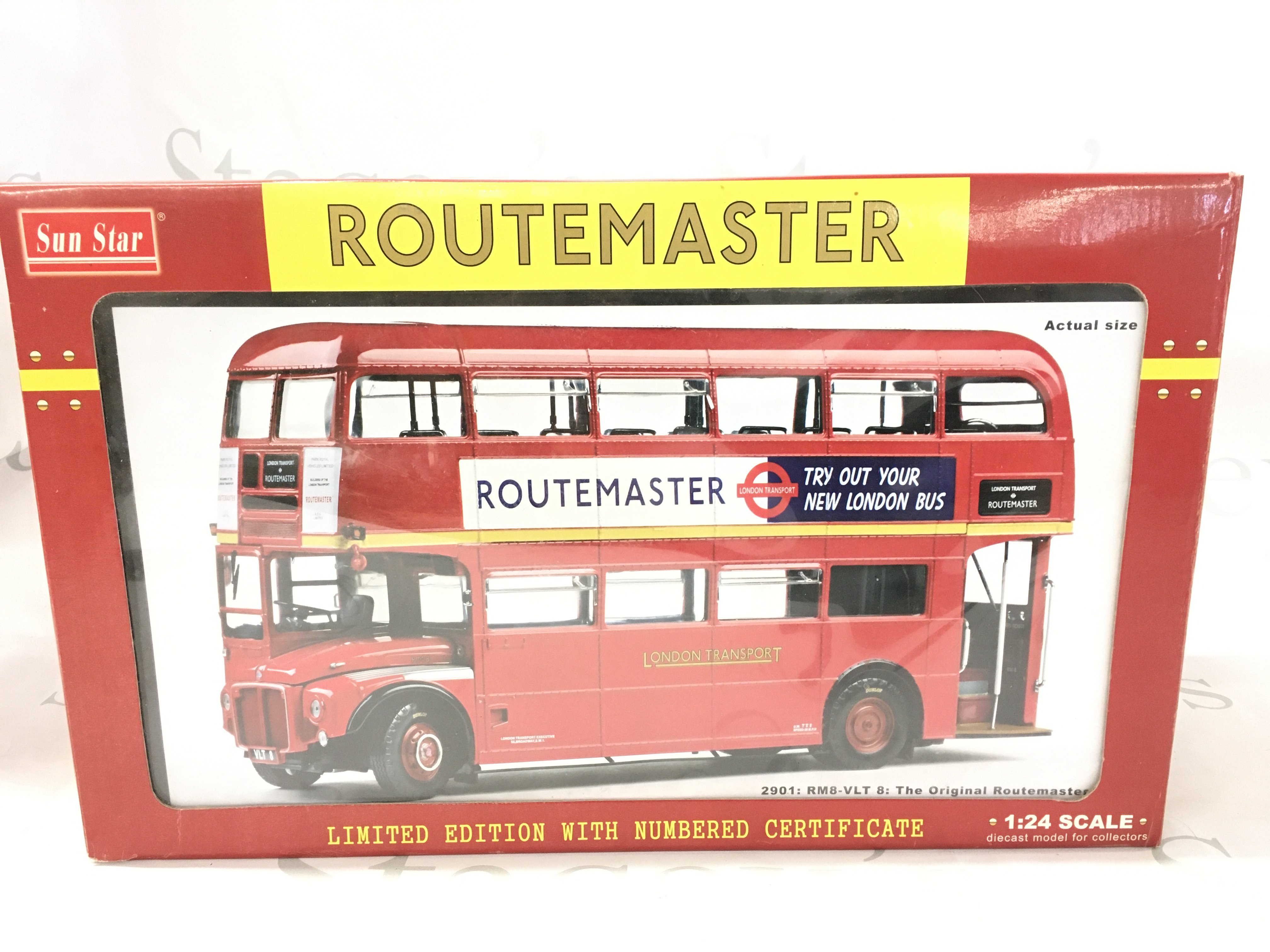 A Boxed Sun Star RM-8 VLT 8 Routemaster Bus 1/24 Scale.