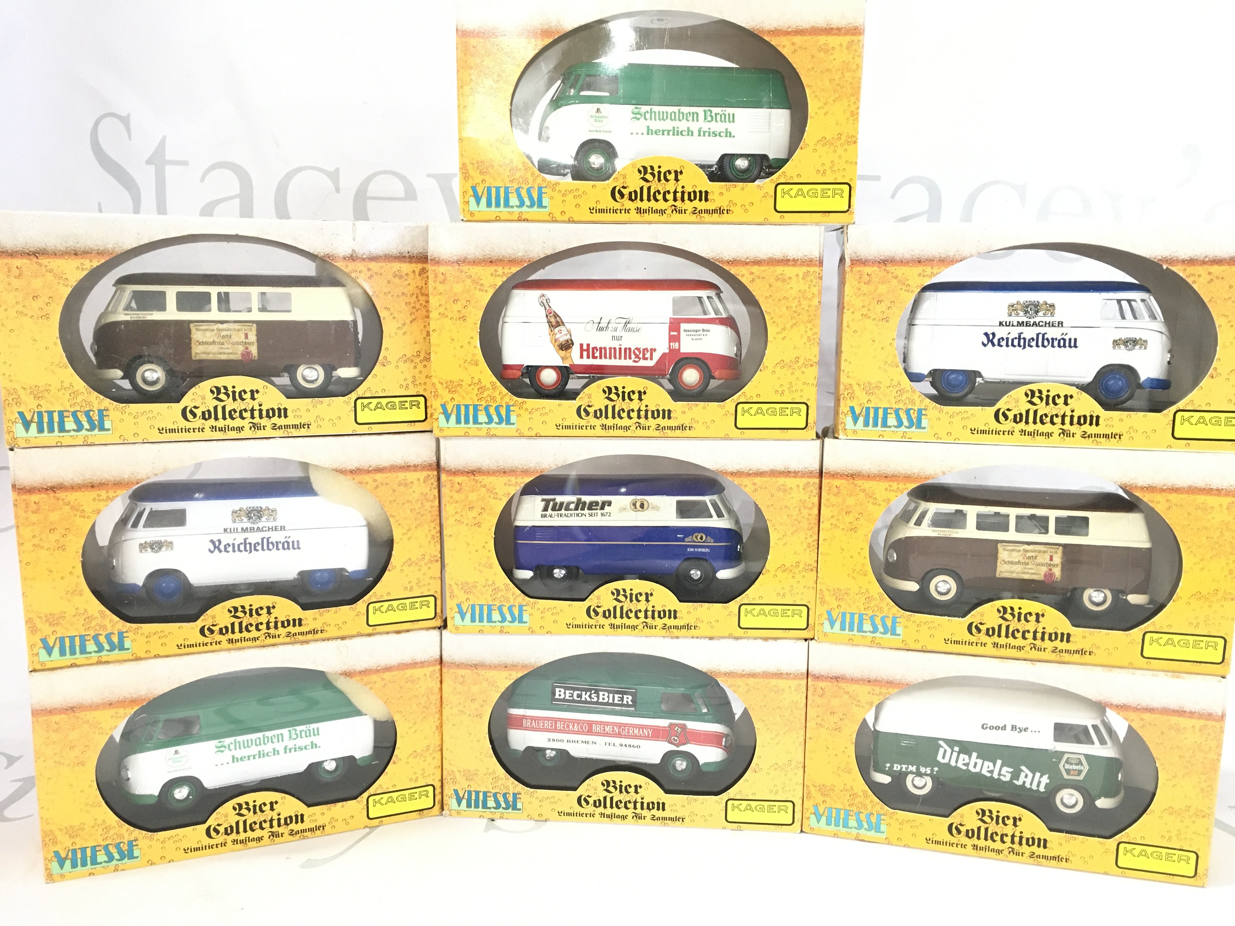A Collection of Vitesse Diecast Volkswagens. The Bier Collection.