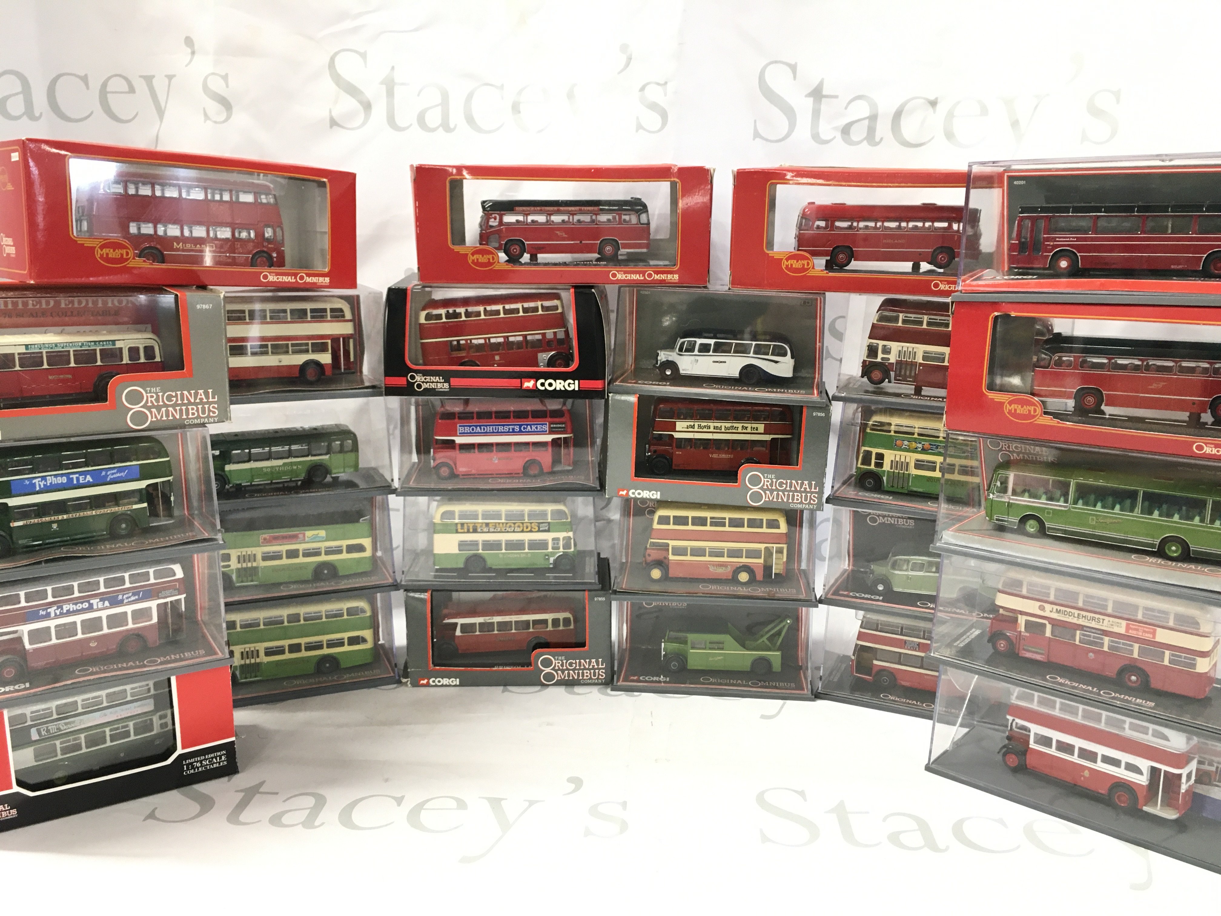 A Collection Of Boxed Original Omnibus Buses. All Midlands.