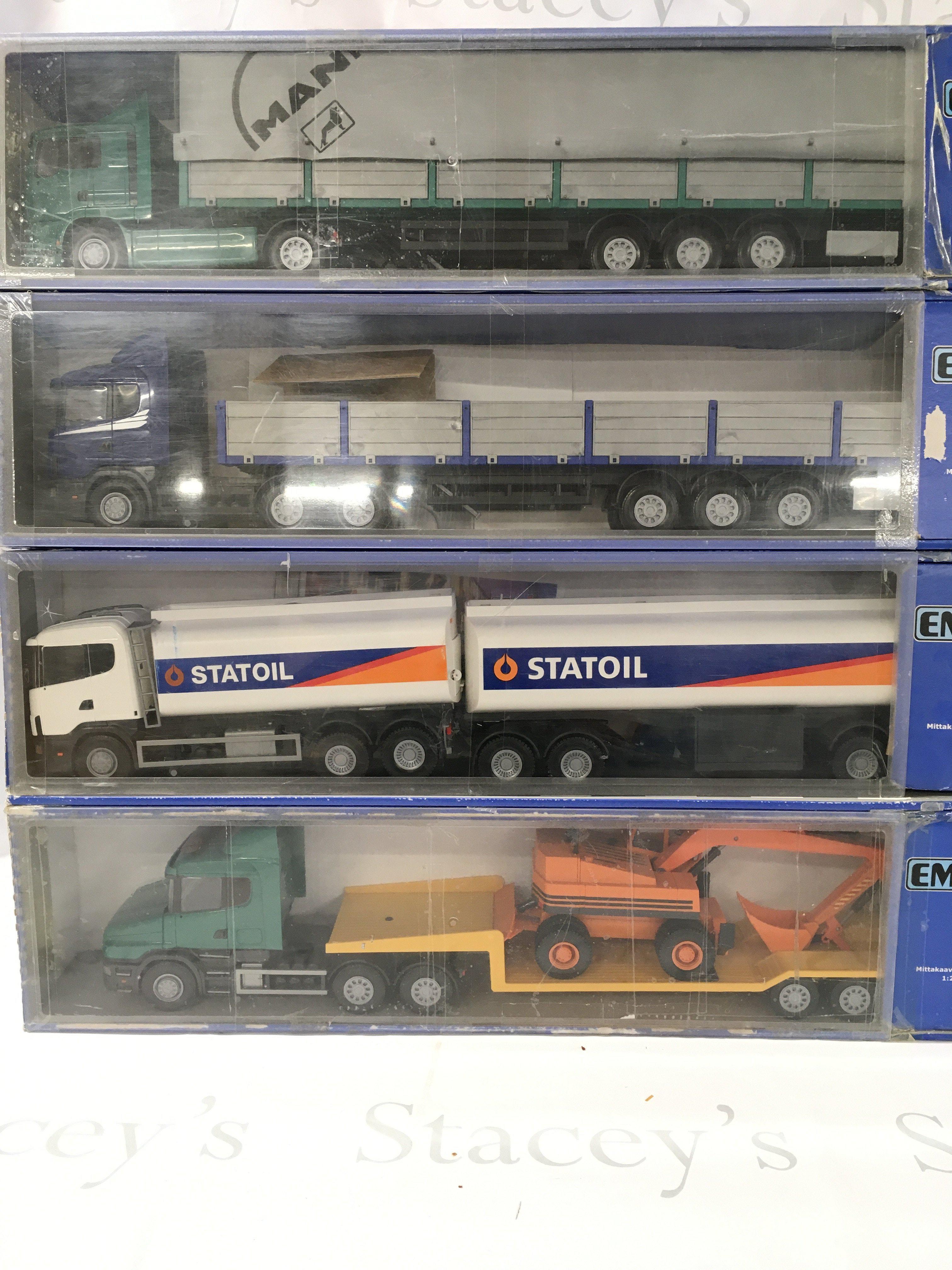 4 X Boxed Emek Trucks 1/25 Scale. (4).