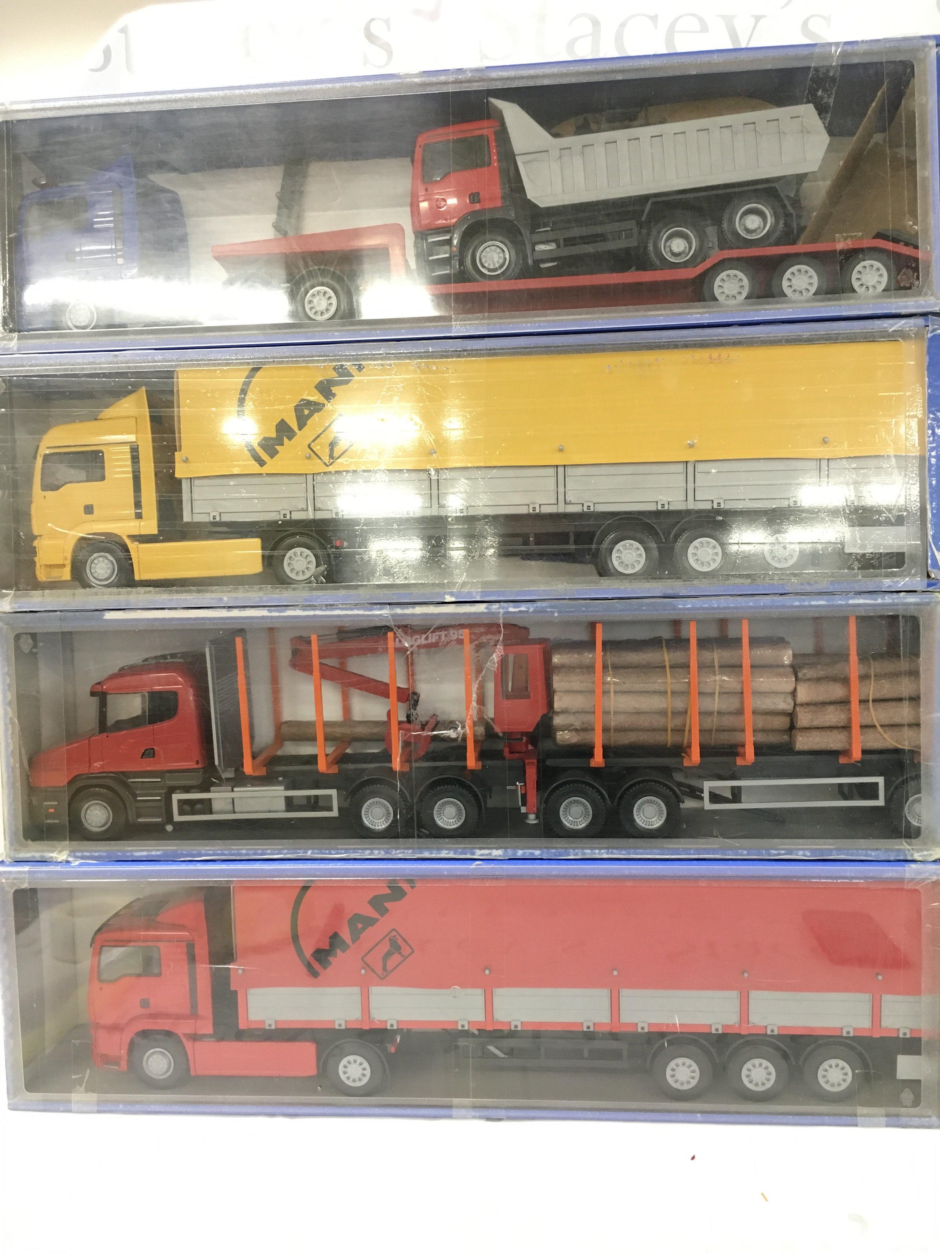 4 X Boxed Emek Trucks 1/25 Scale. (4).