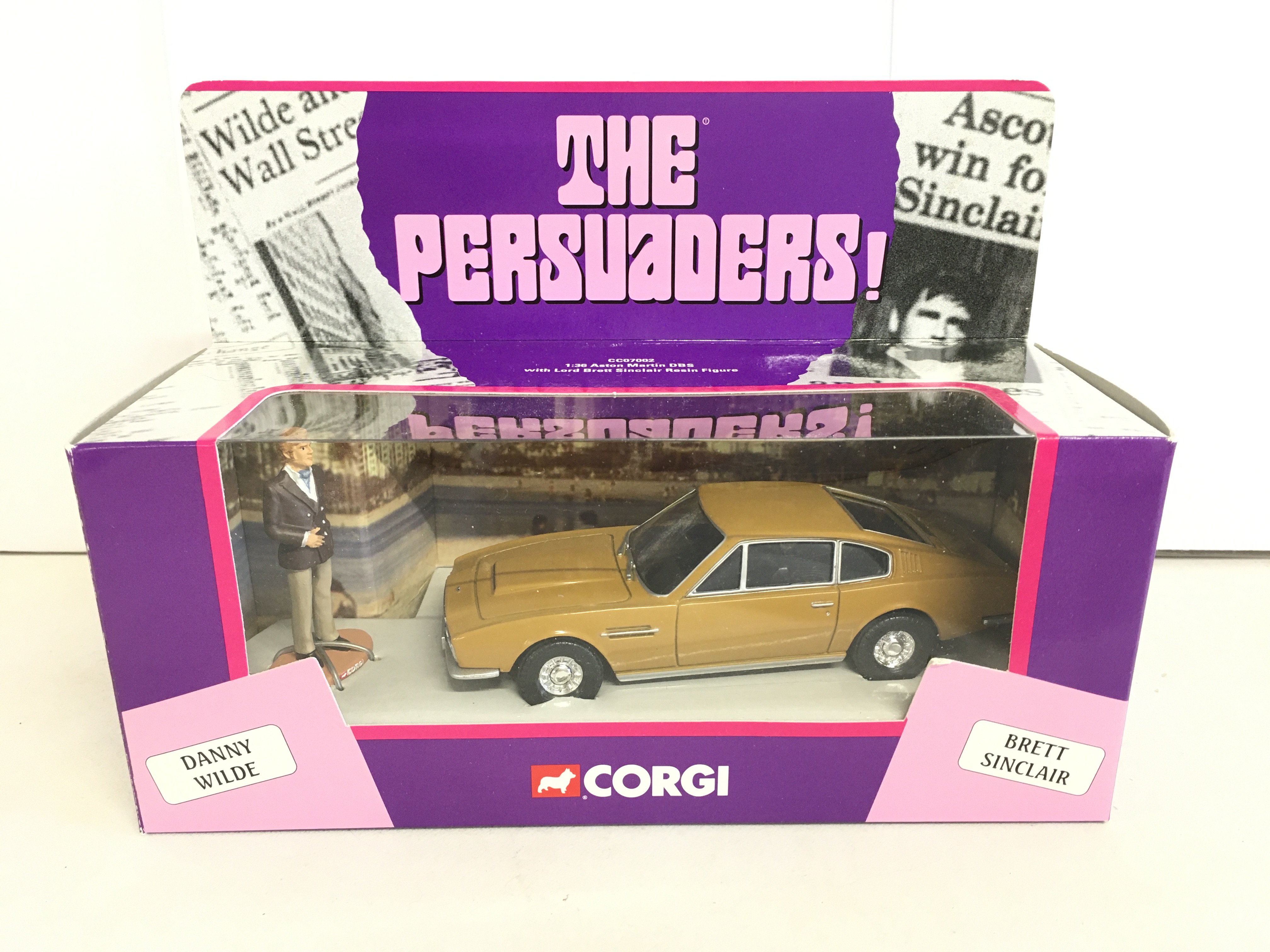 A Boxed The Persuaders Aston Martin DBS With Lord Sinclair Resin Figure #CC07002.