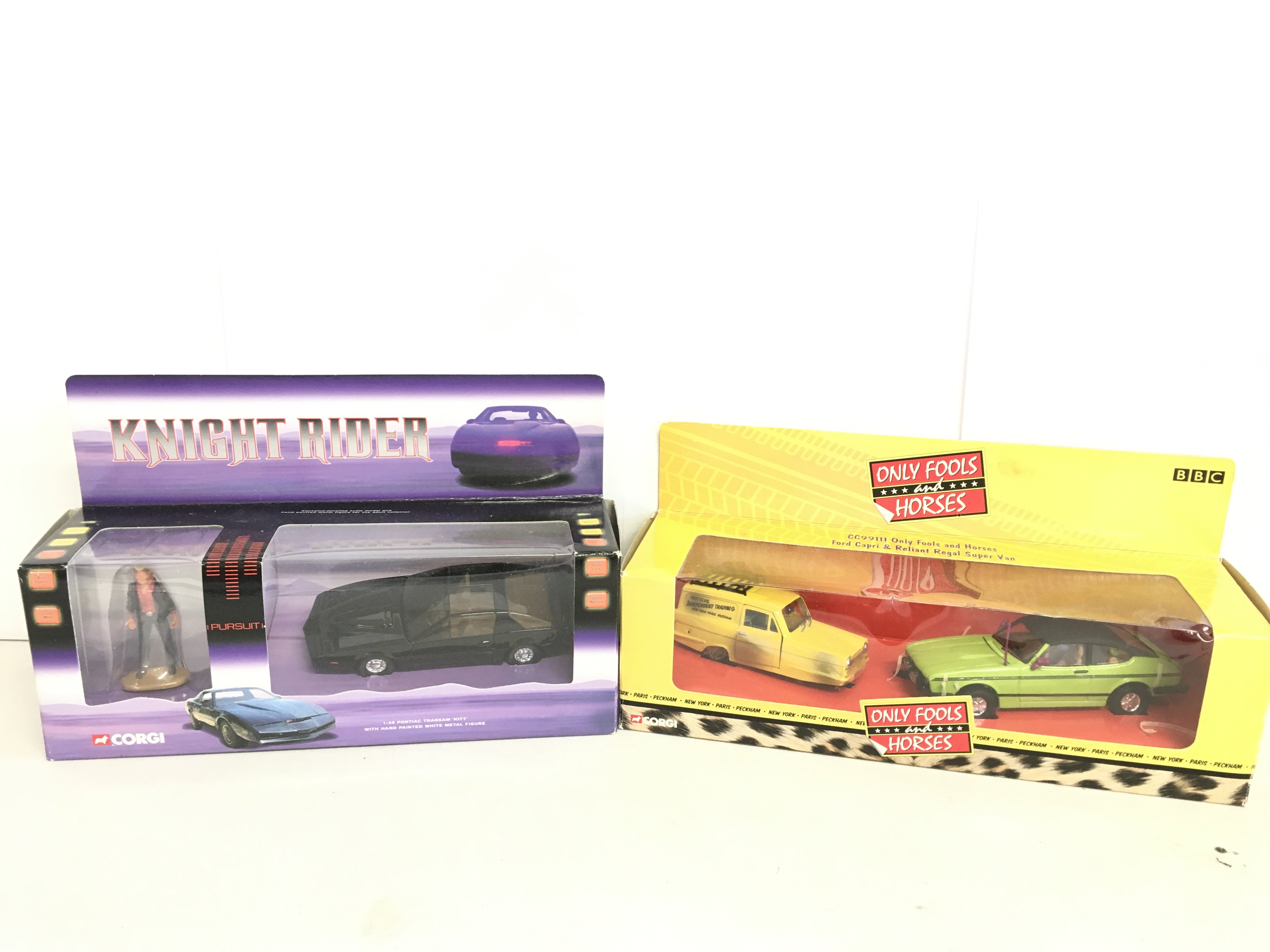A Boxed Corgi Knight Rider Set #CC05601 And A Only Fools And Horses Set.