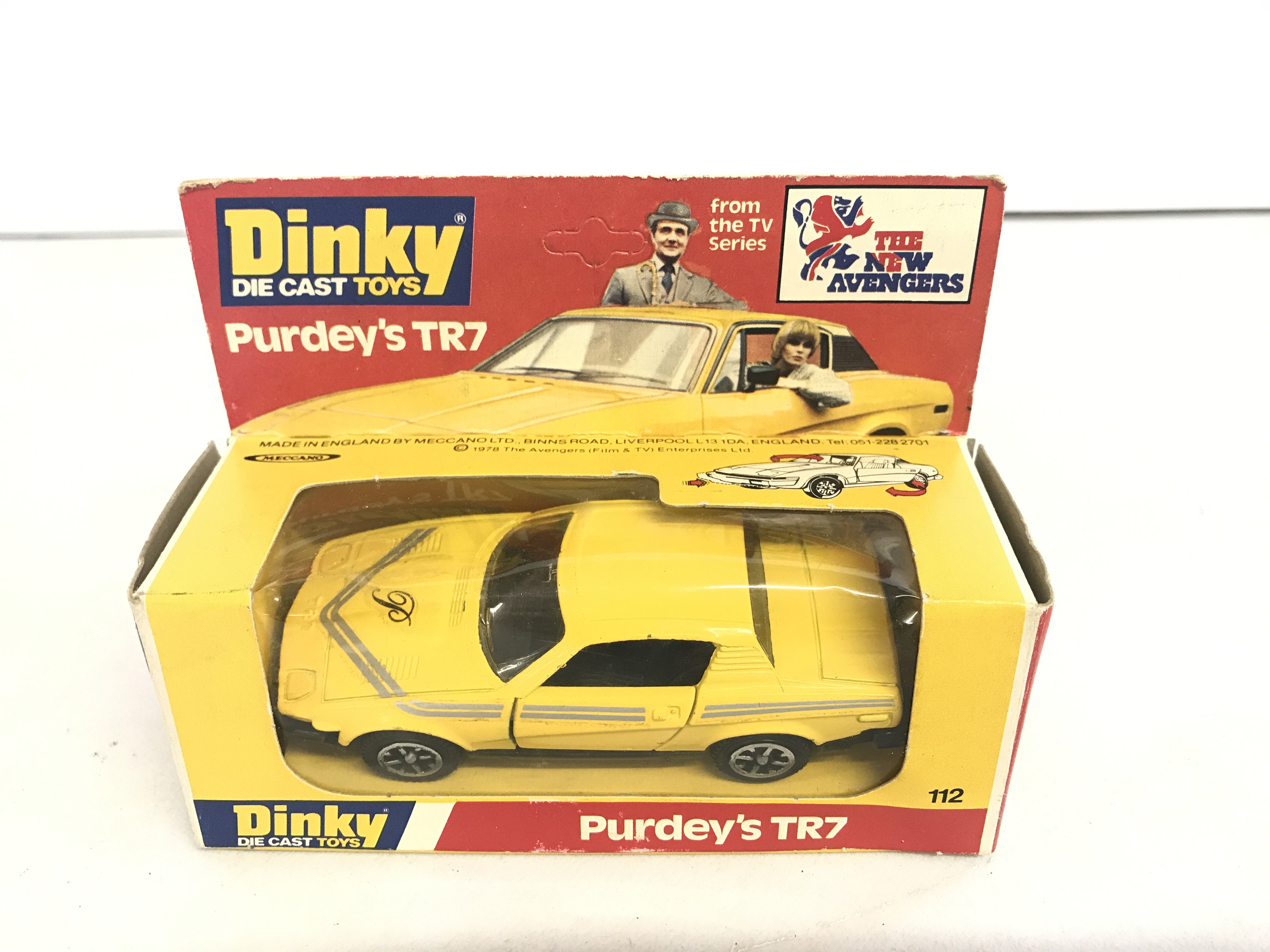 A Boxed Dinky Toys Purdeys TR7.