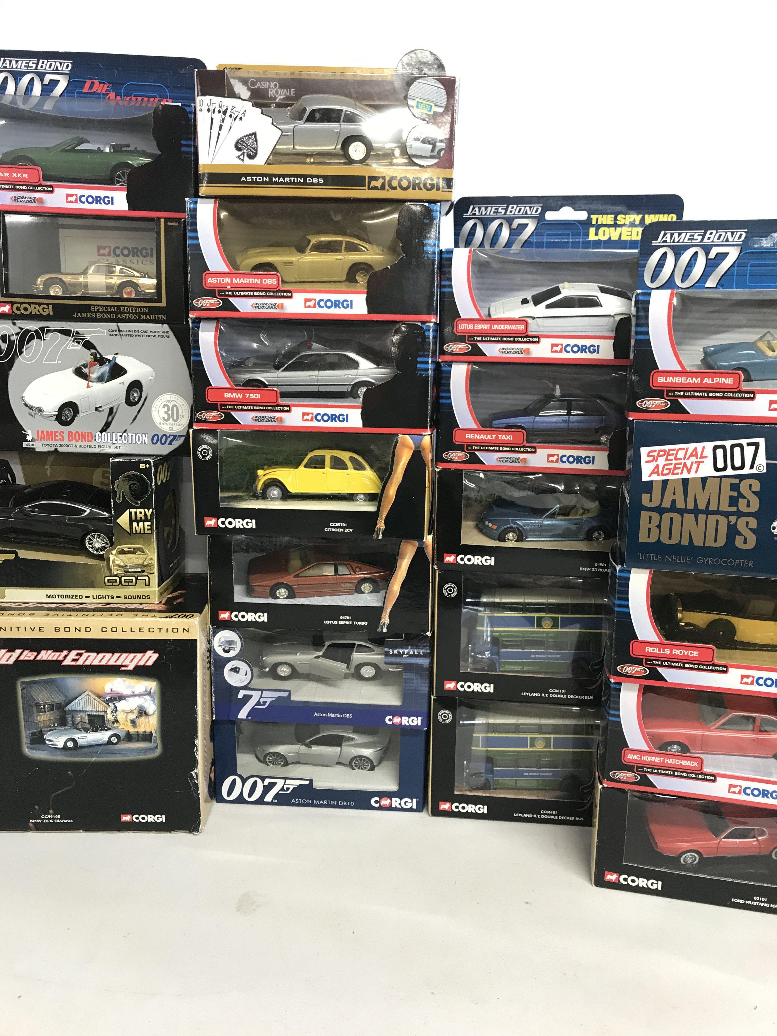 A Collection Of Boxed Corgi James Bond Diecast.