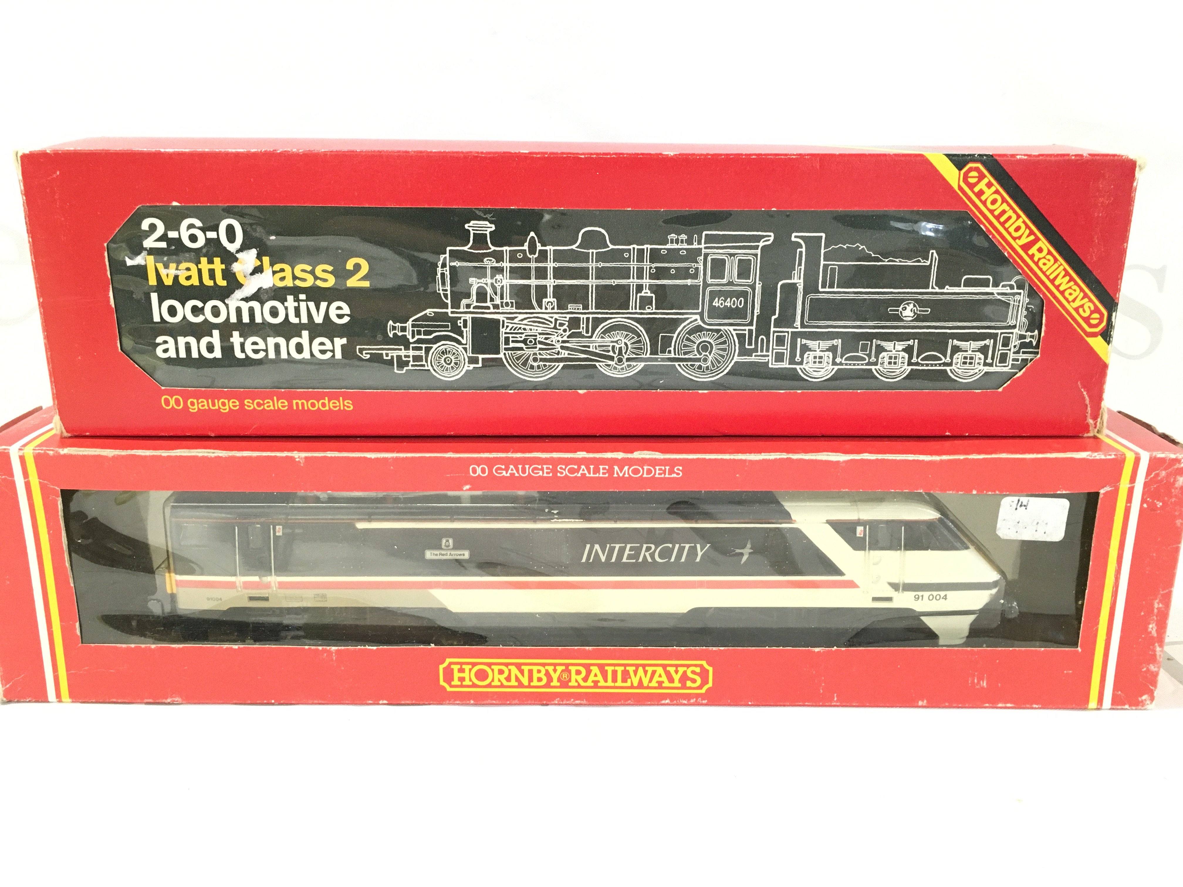 2 X Boxed Hornby 00 Gauge Locomotives. BR Bo-Bo Electric Class 91 Intercity #R.585 And A 2-6-0 Ivatt Class 2 Locomotive #R.857. No Reserve.