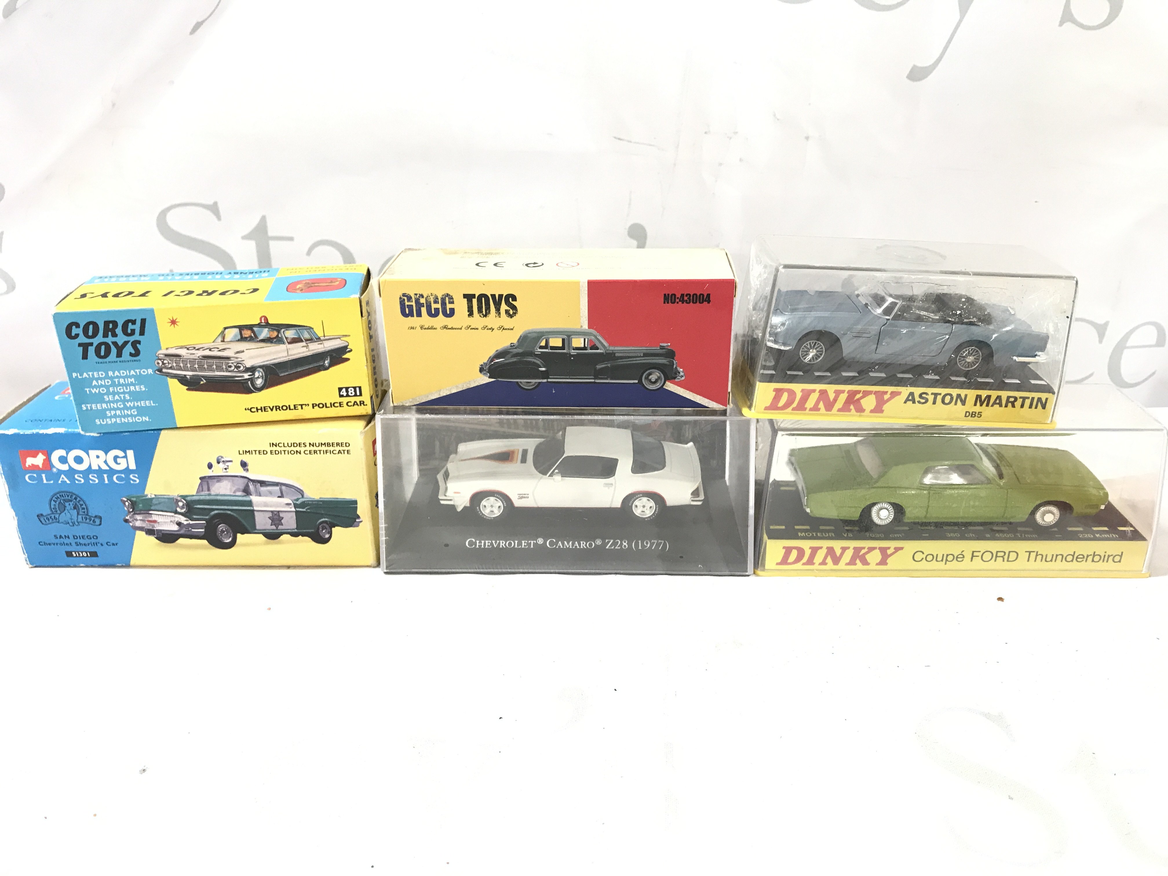 A collection of boxed Repro Corgi and Dinky toys. No Reserve.