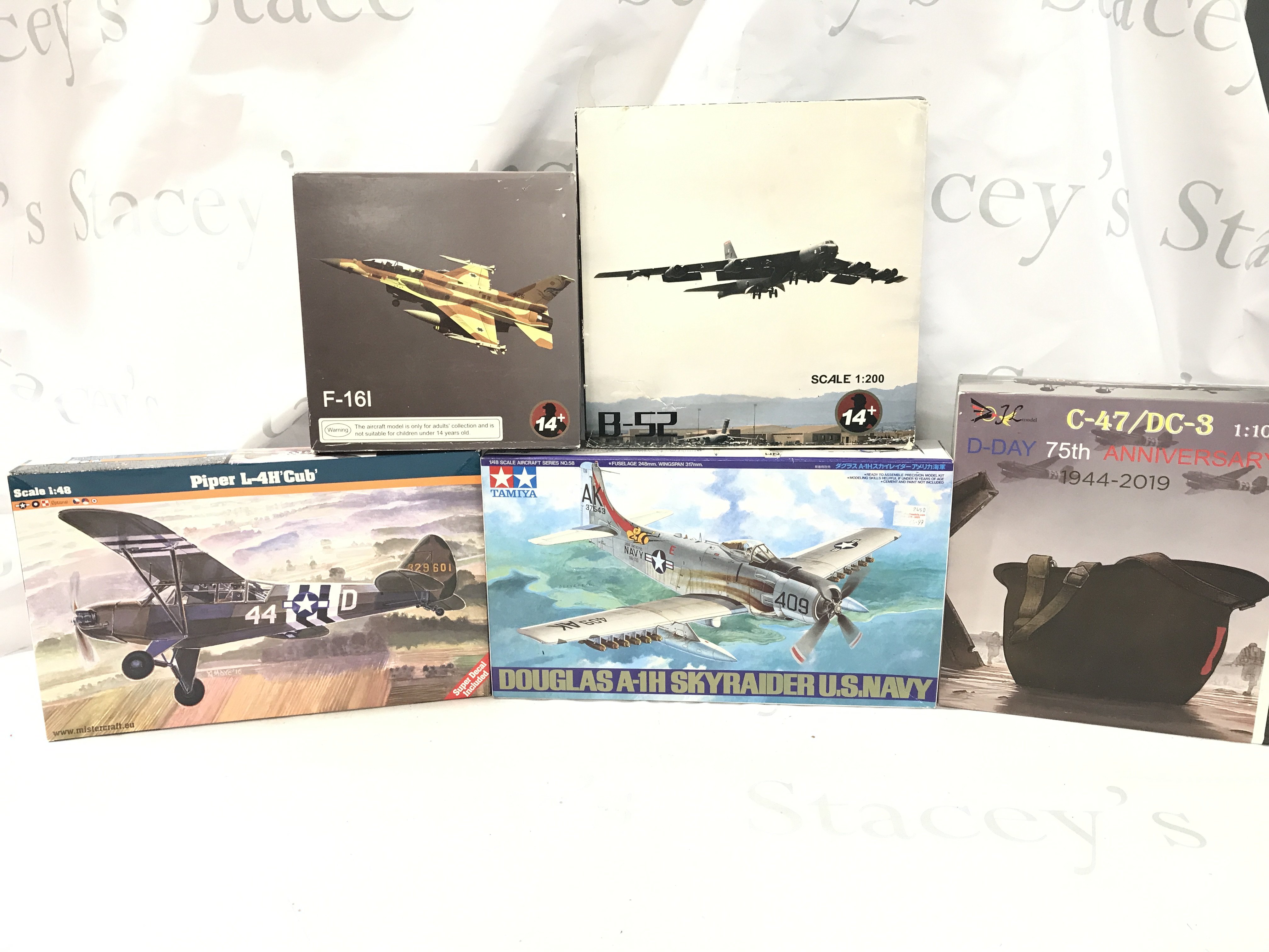 A box containing a quantity of model planes. No Reserve