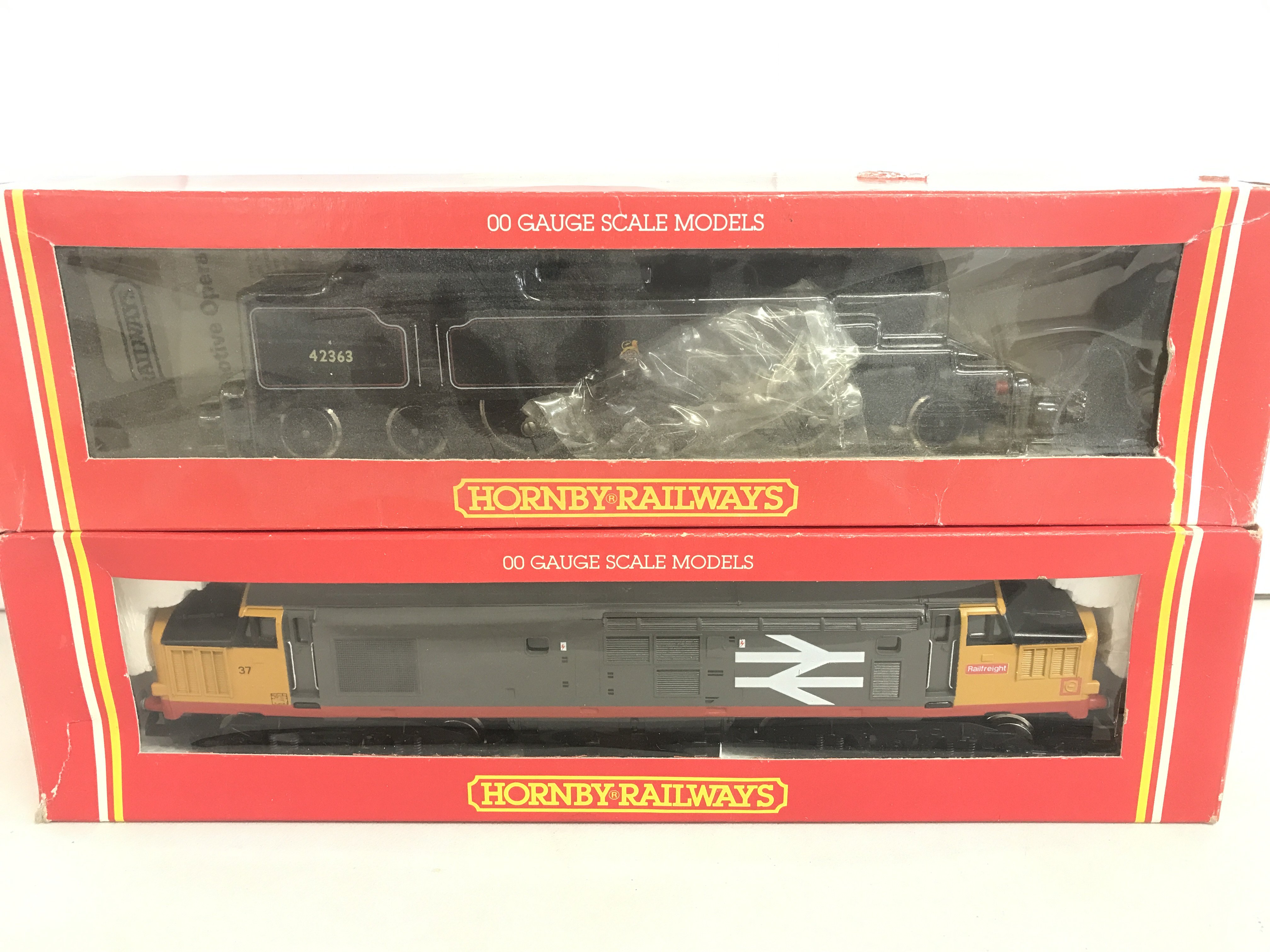 2 X Boxed Hornby 00 Gauge Locomotives. A BR Co-Co Diesel Class 37 #R.286 And A BR 2-6-4T Loco Class 4P #R.239.