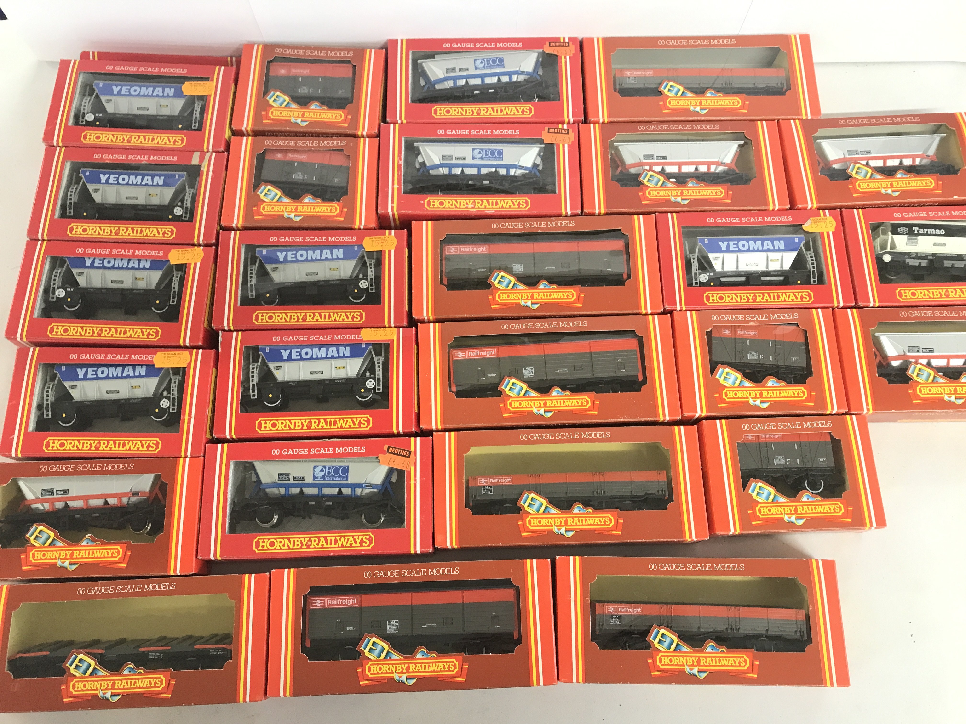 A Collection Of Boxed Hornby 00 Gauge Wagons Etc.