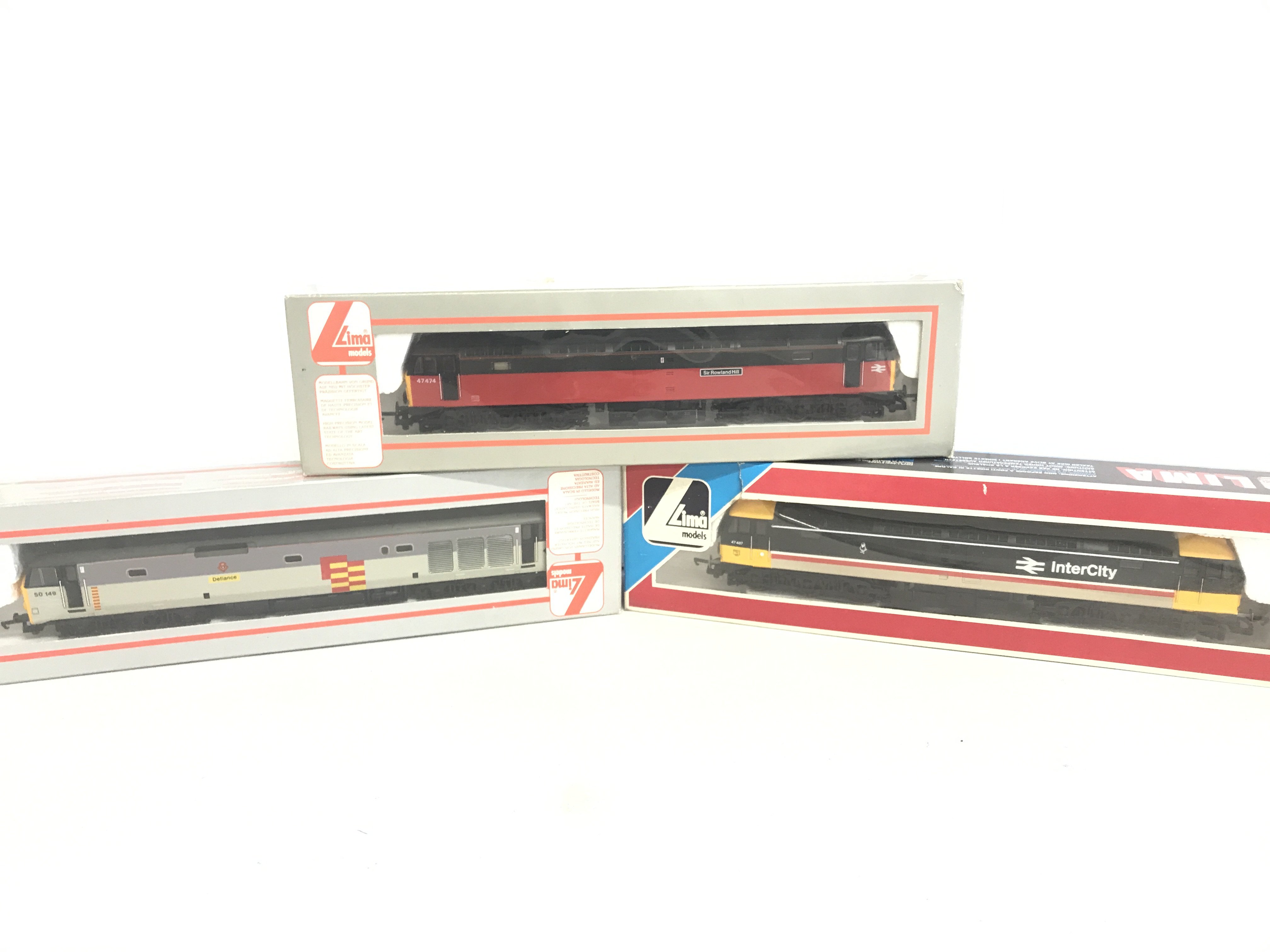 3 X Boxed Lima 00 Gauge Diesel Locomotives.