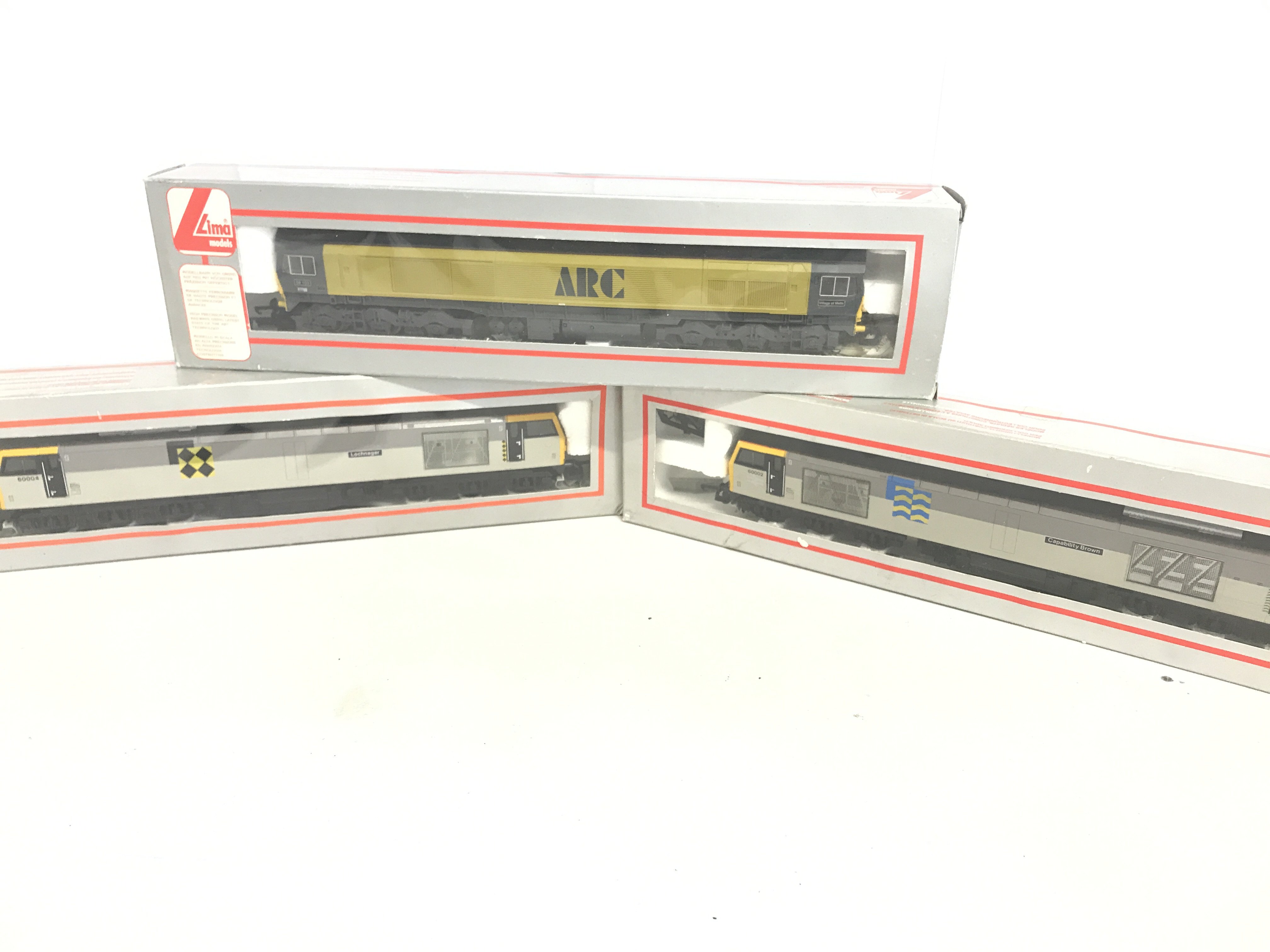 3 X Boxed Lima 00 Gauge Diesel Locomotives.