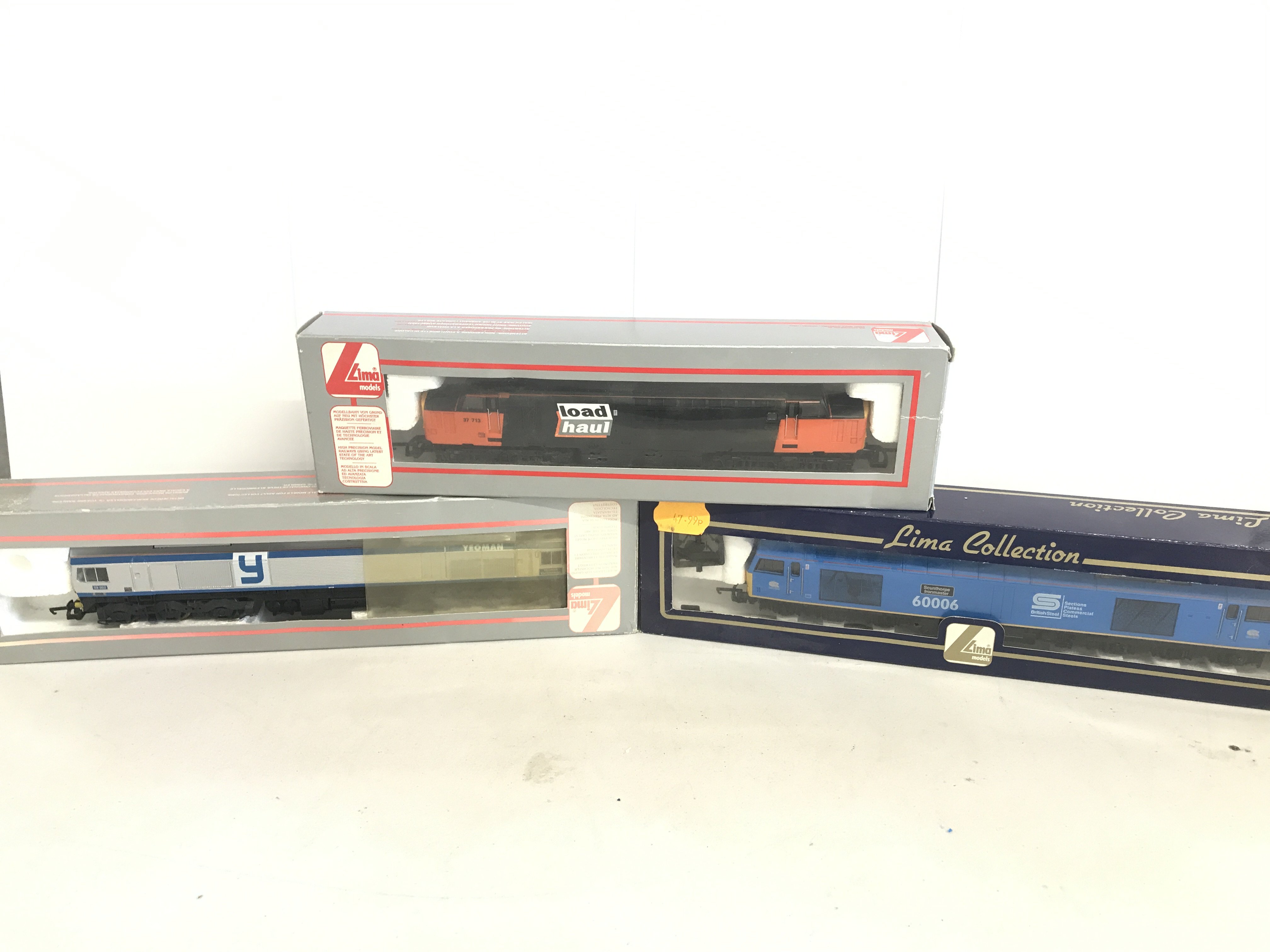 3 X Boxed Lima 00 Gauge Locomotives.