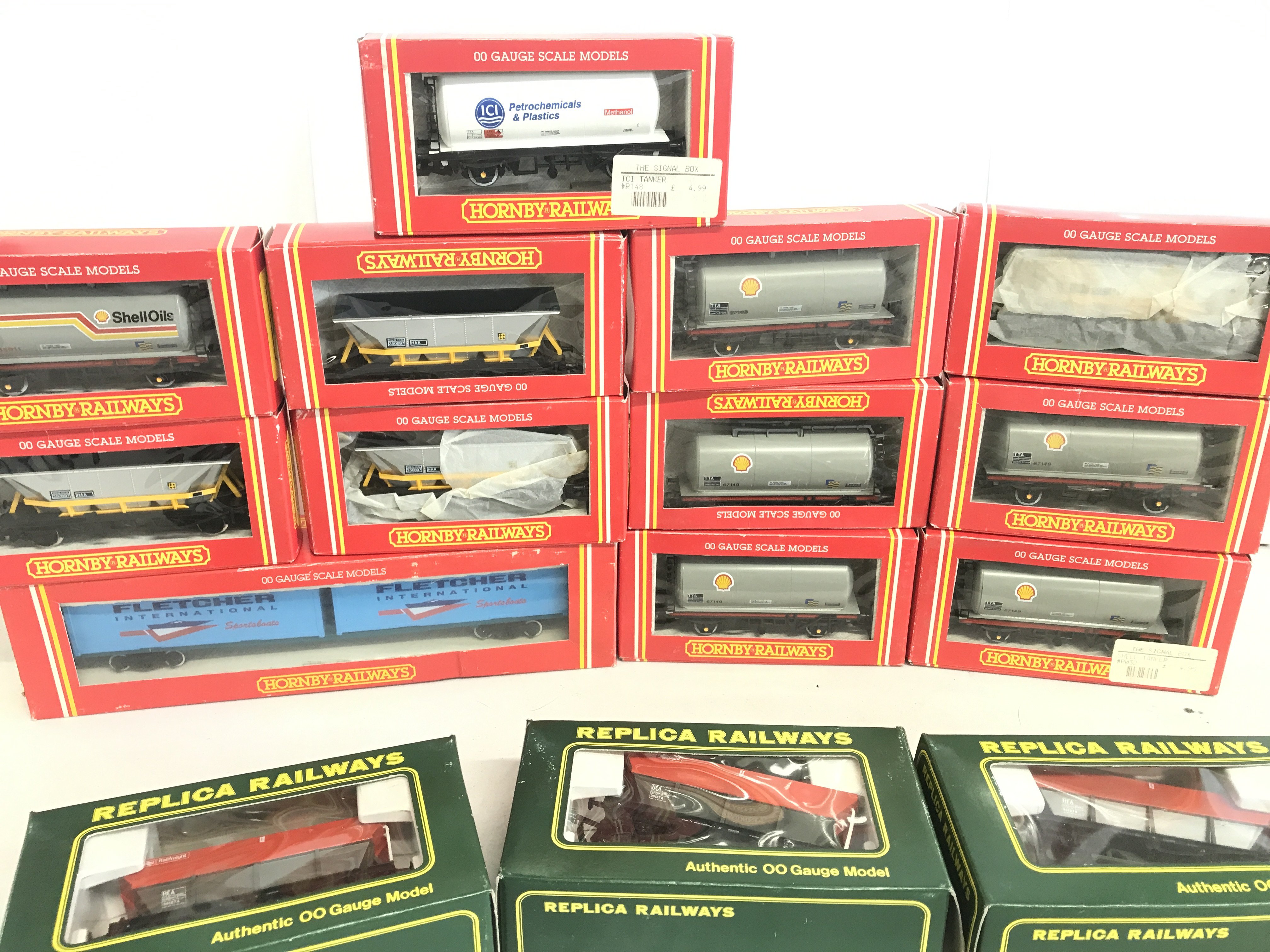 A Collection Of Boxed Hornby And Replica Railways 00 Gauge Wagons.