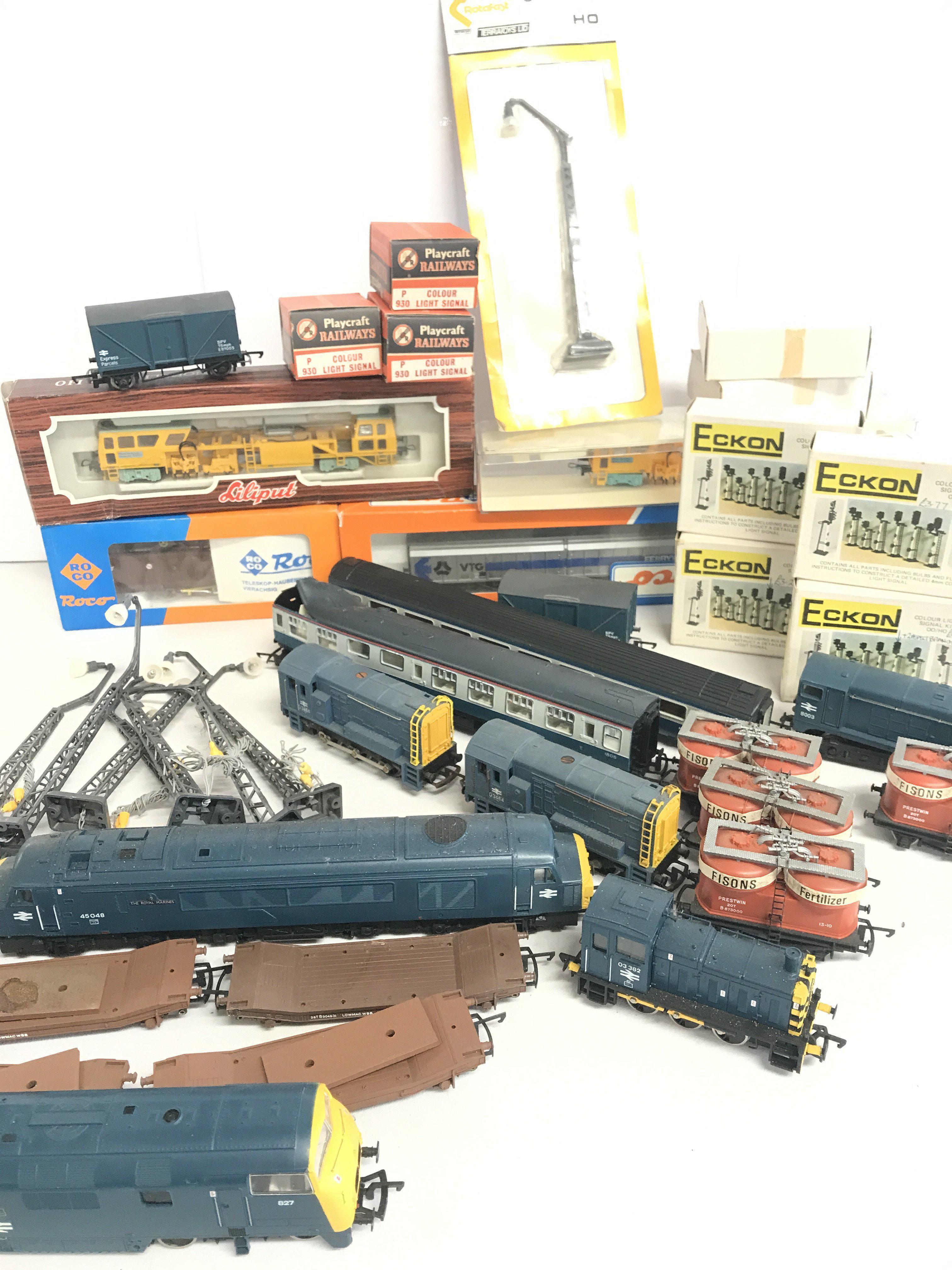 A Collection of Mainline 00 Gauge Locomotives. Wagons And Accessories.