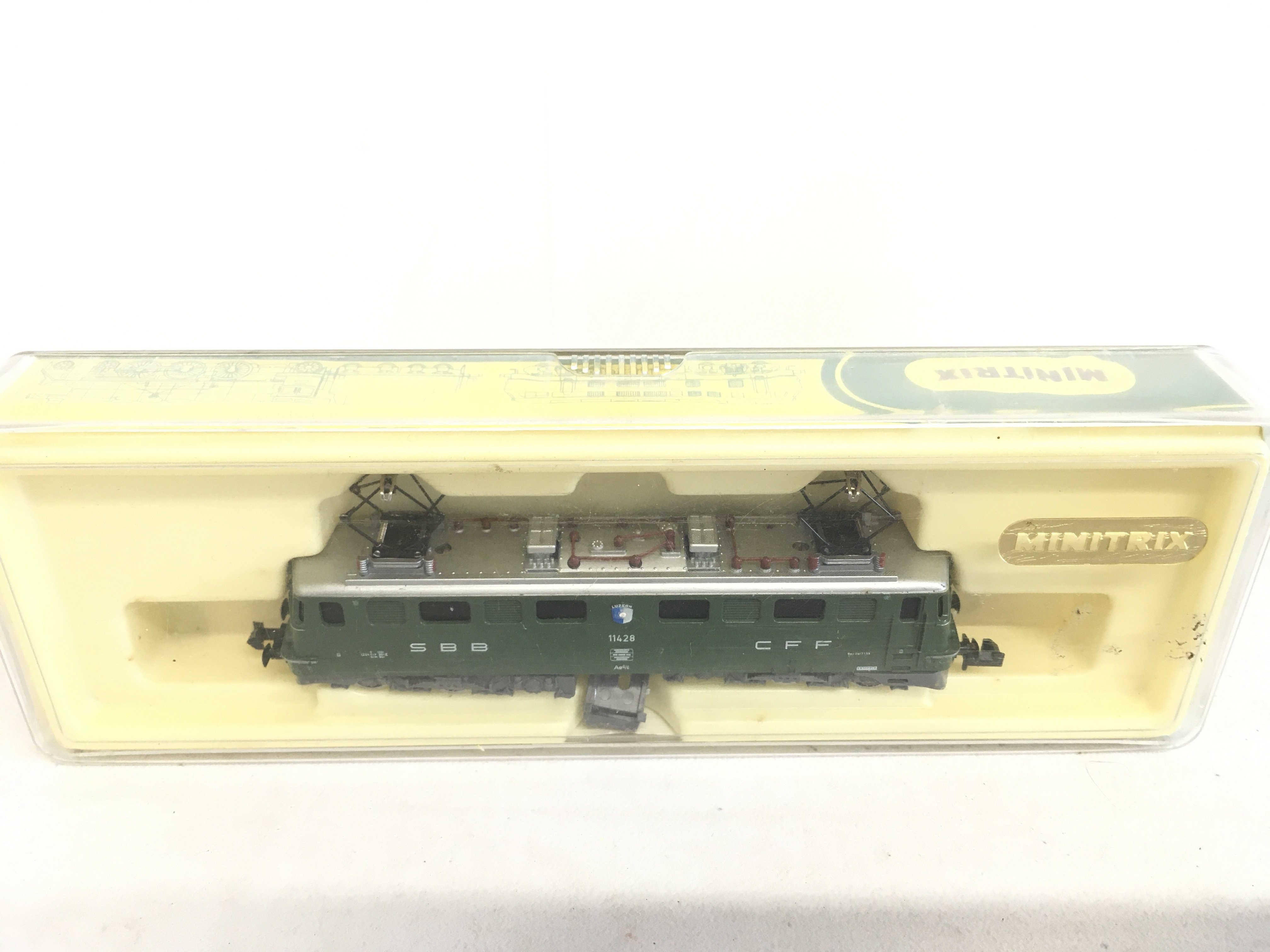 A Boxed Minitrix N Gauge SBB CFF Class Ae 6/6.(Non Runner) No Reserve