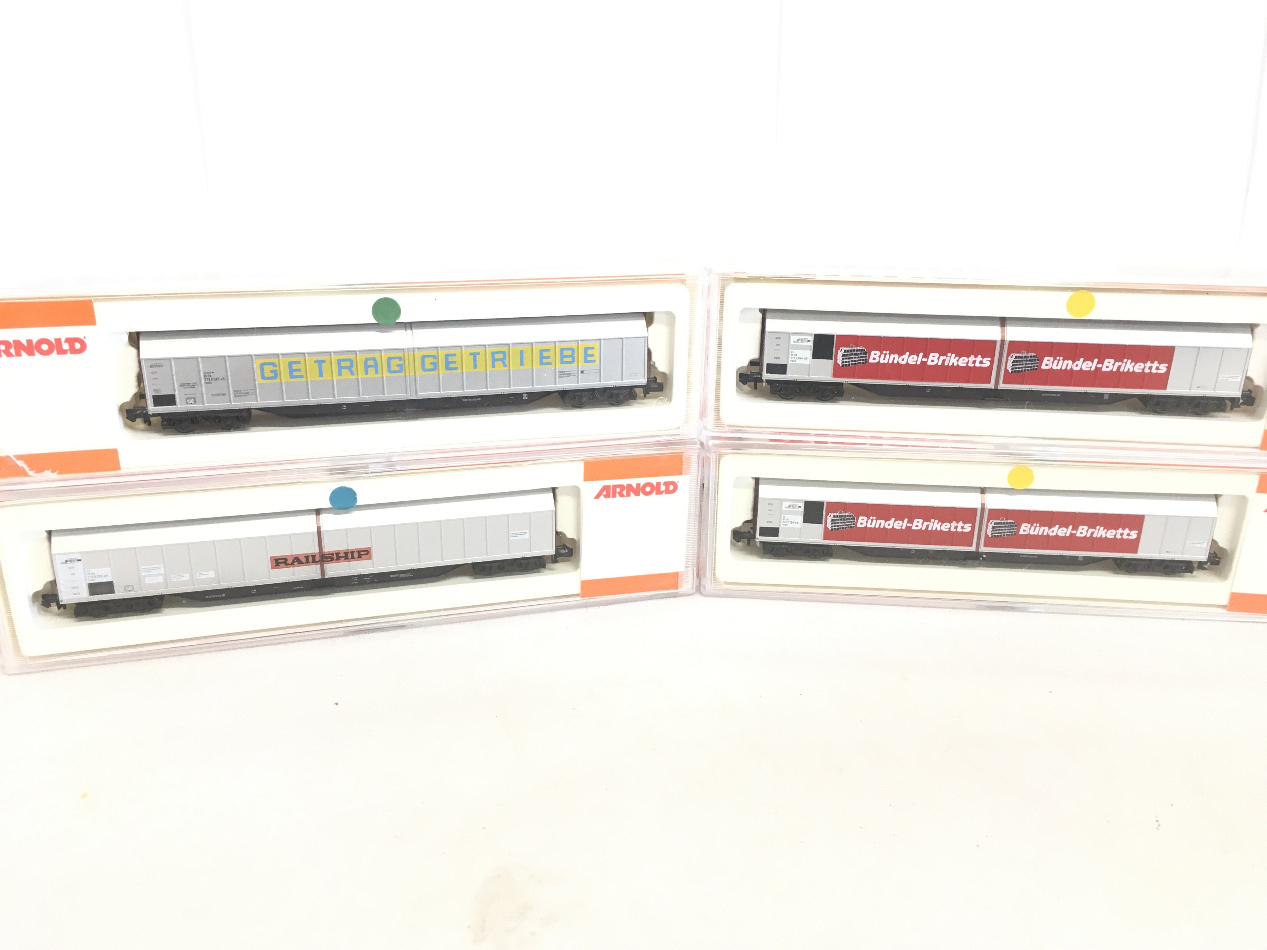 4 X Boxed N Gauge Arnold Wagons. No Reserve.